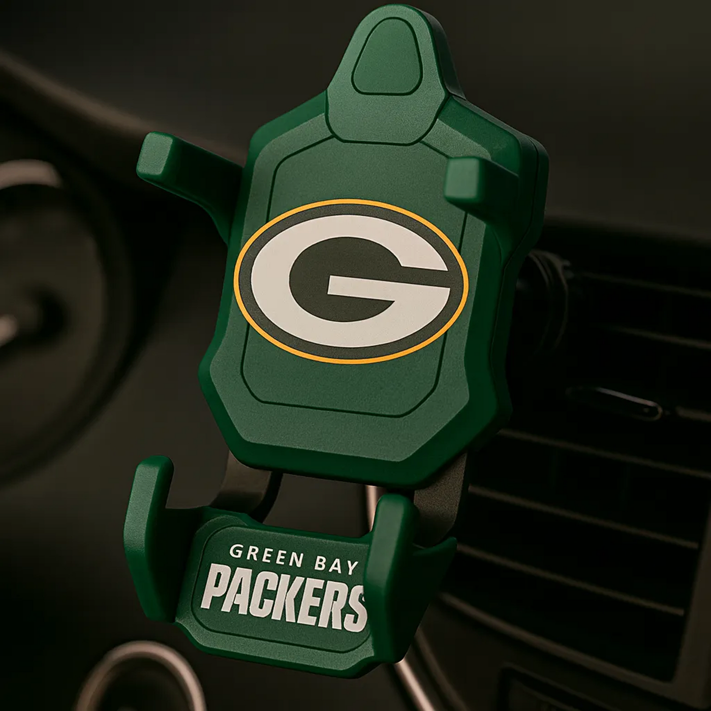 GB X NFL CAR MOUNT For True Football Fans NAK NHT