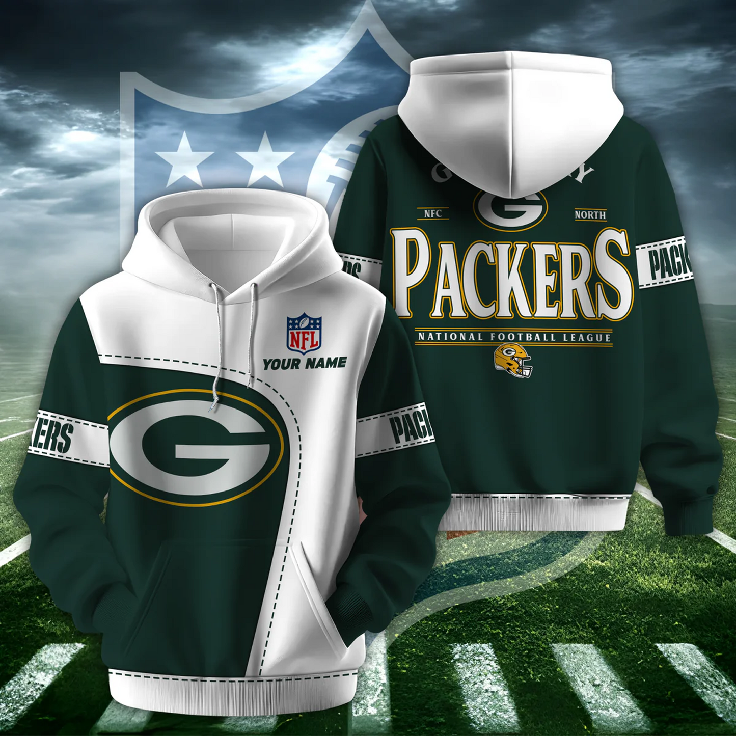 GB X NFL Classic Logo Limited Edition Hoodie And Cap NAK NHT