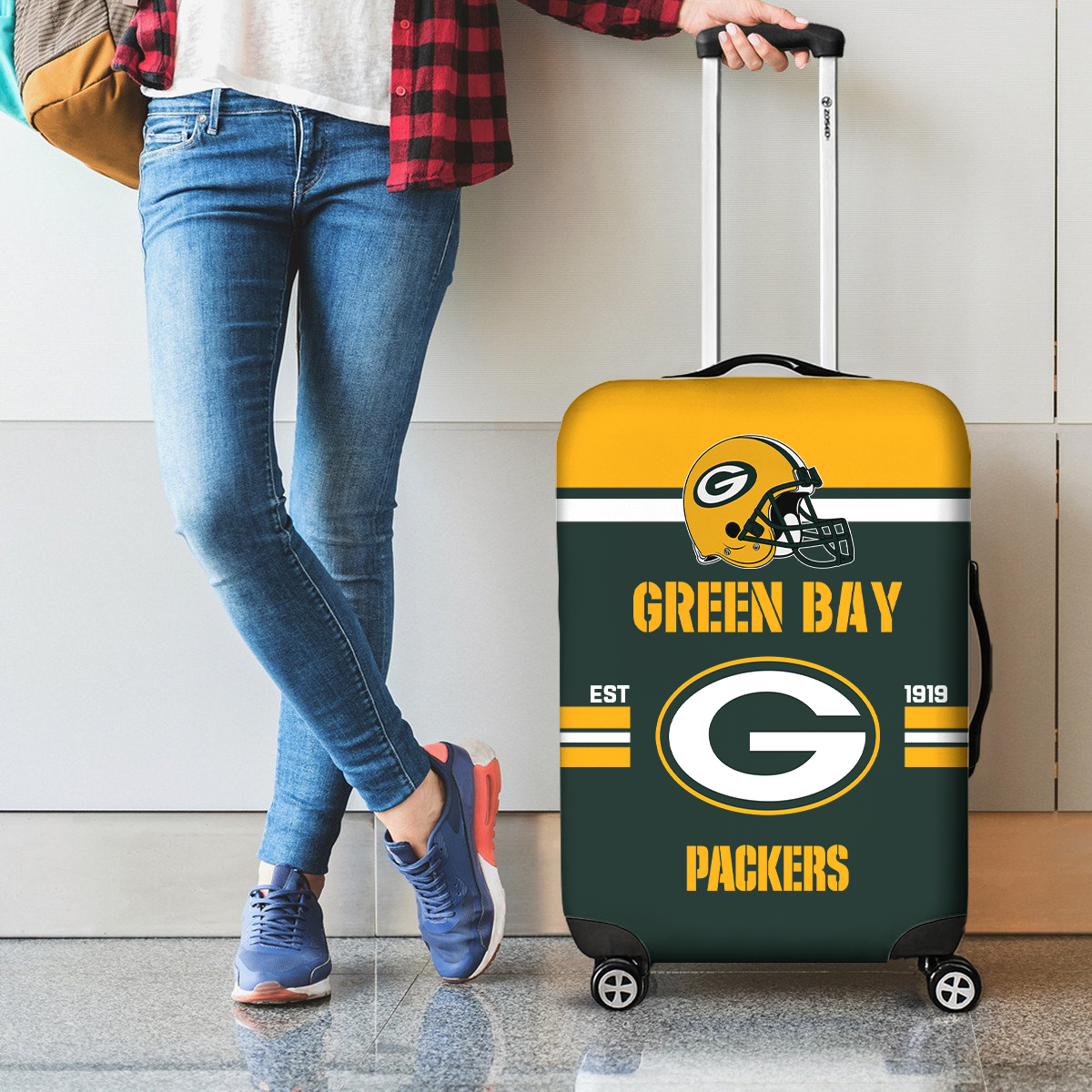 GBP NFL Luggage Cover Suitcase Protector DDT NTL