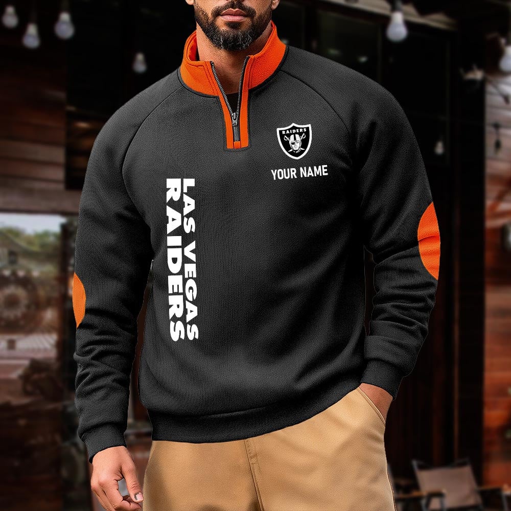 LVR NFL Pulse Gear Zipper Henley Sweatshirt DDT CTND