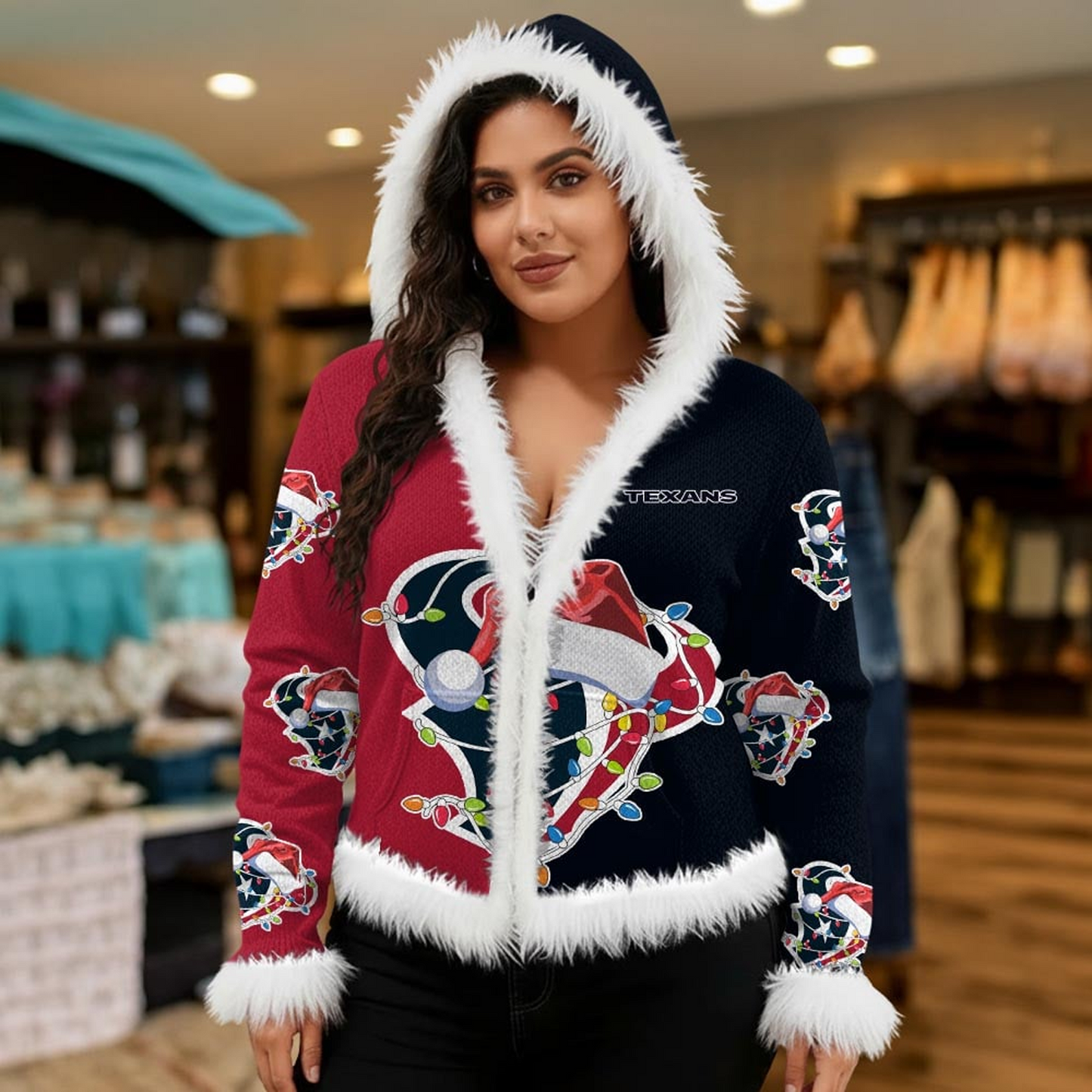 HOU X NFL Graphic Dog Knit Sweater NAK NHT
