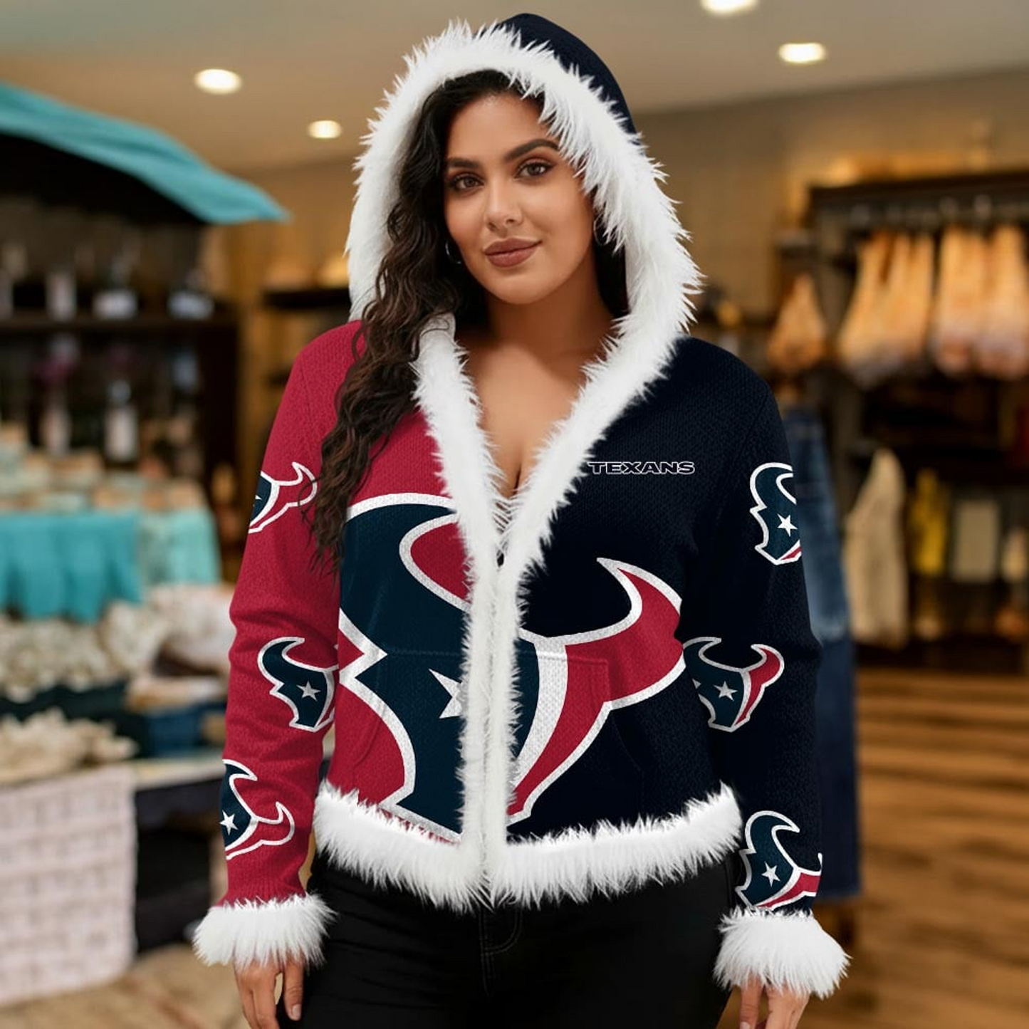 HOU X NFL Graphic Dog Knit Sweater NAK NHT