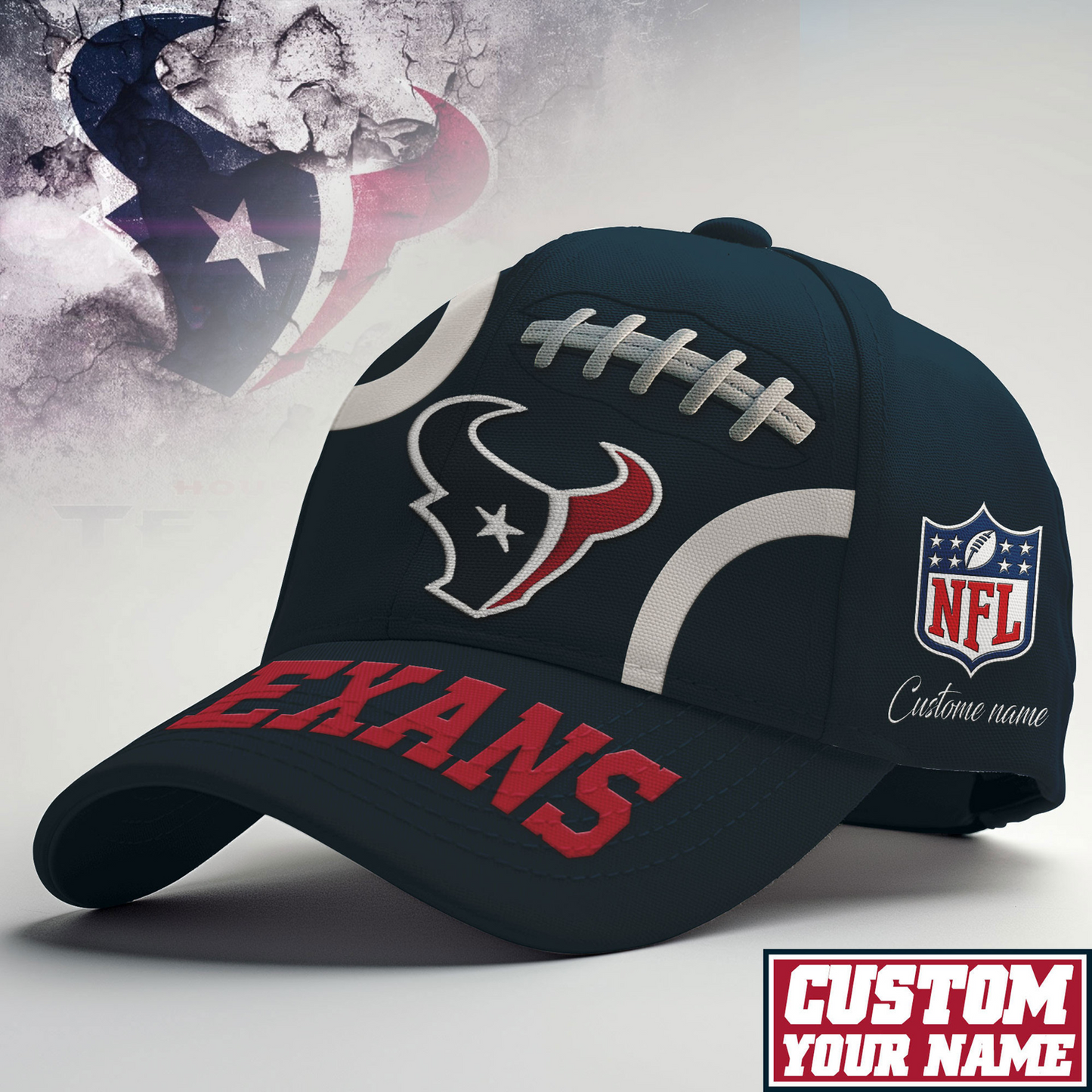 HOU X NFL PREMIUM CLASSIC CAP NFL FOOTBALL V2 NAK NHT