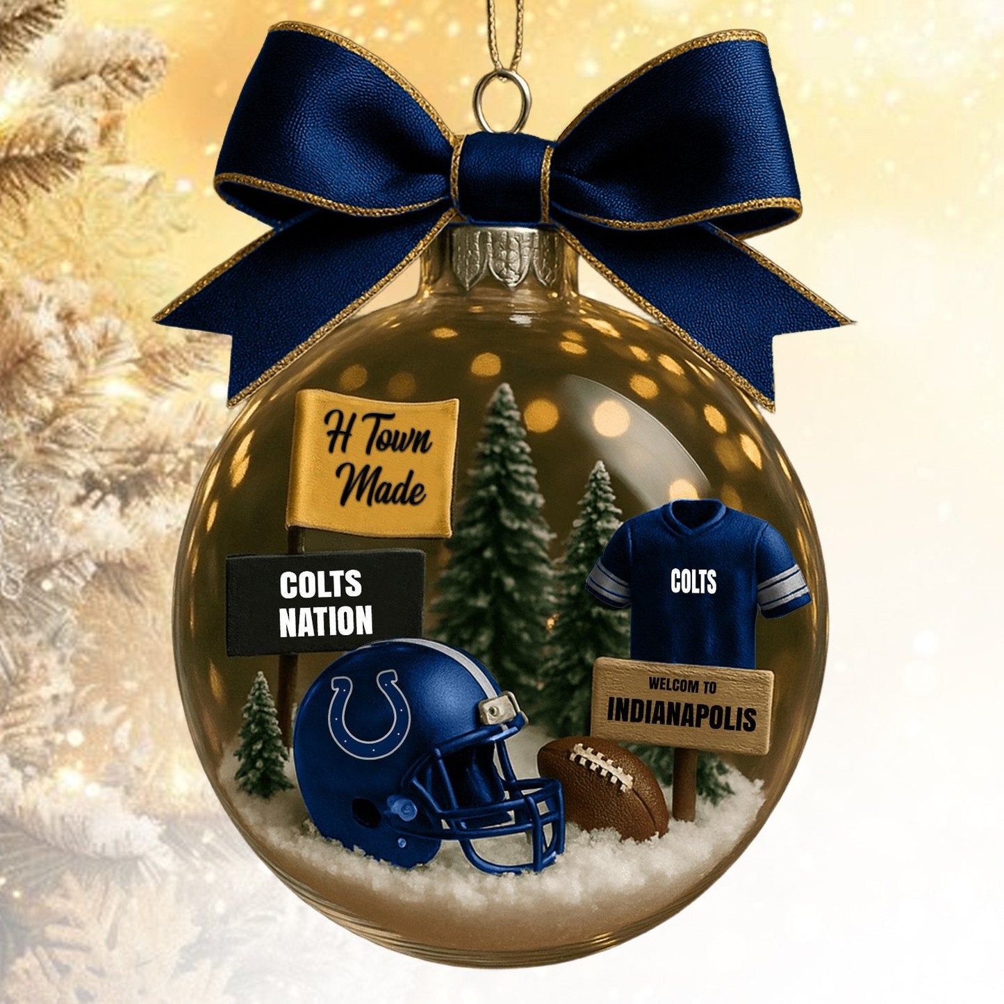 IC NFL Acrylic Ball Ornament - Best Gift For Fans DDT CTND