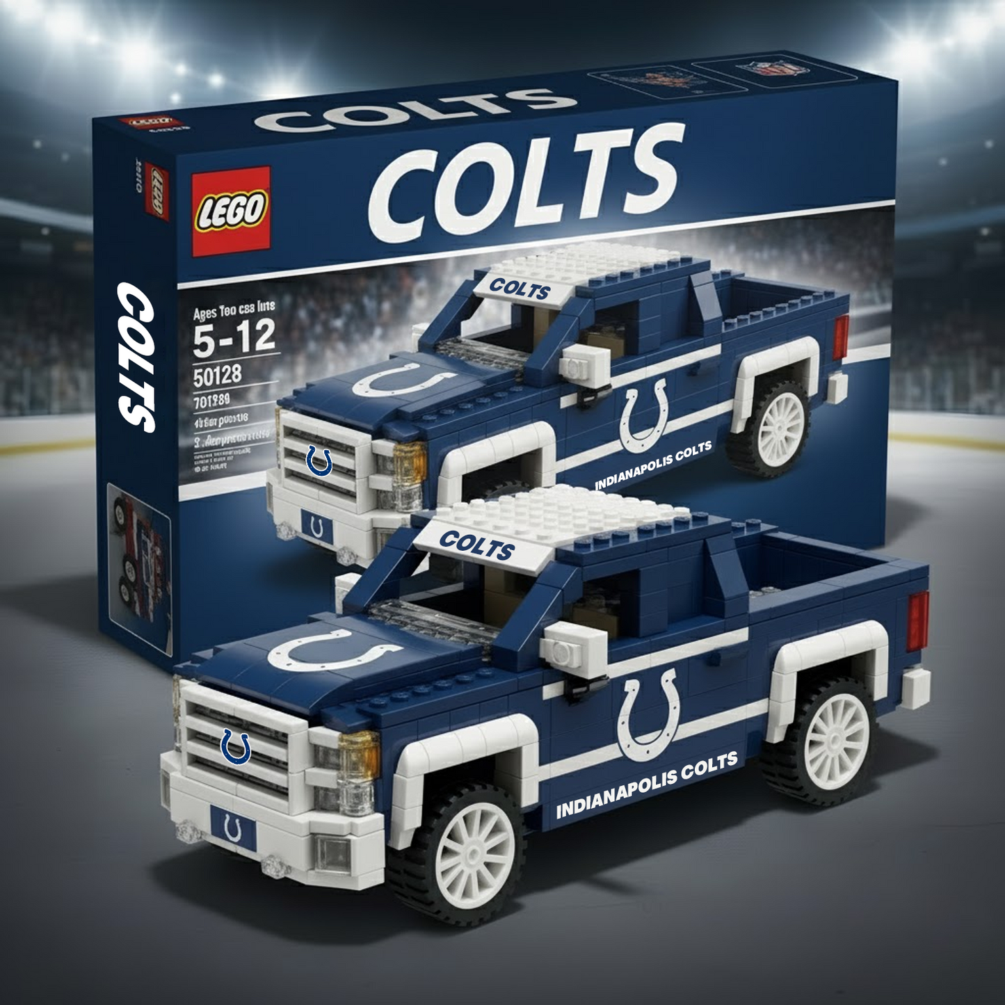 IC x NFL 3D Racing Truck Model Building Block Set V1 NAK NHT
