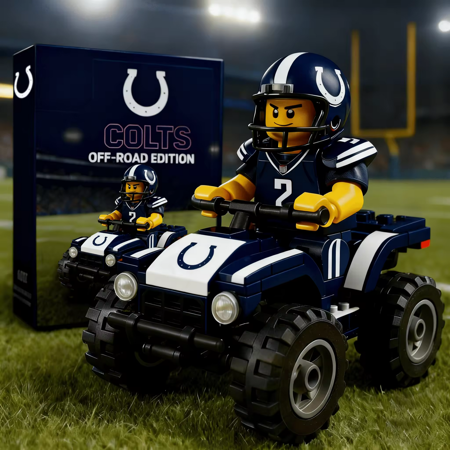 IND X NFL Team Off-Road Vehicle Building Block Set V1 NAK NHT