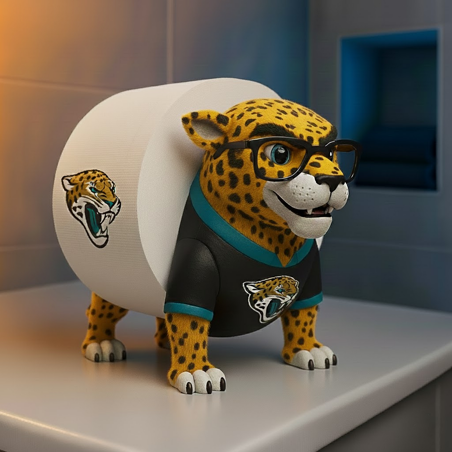 JAC X NFL Football Team Mascot Toilet Paper Holder NAK NHT