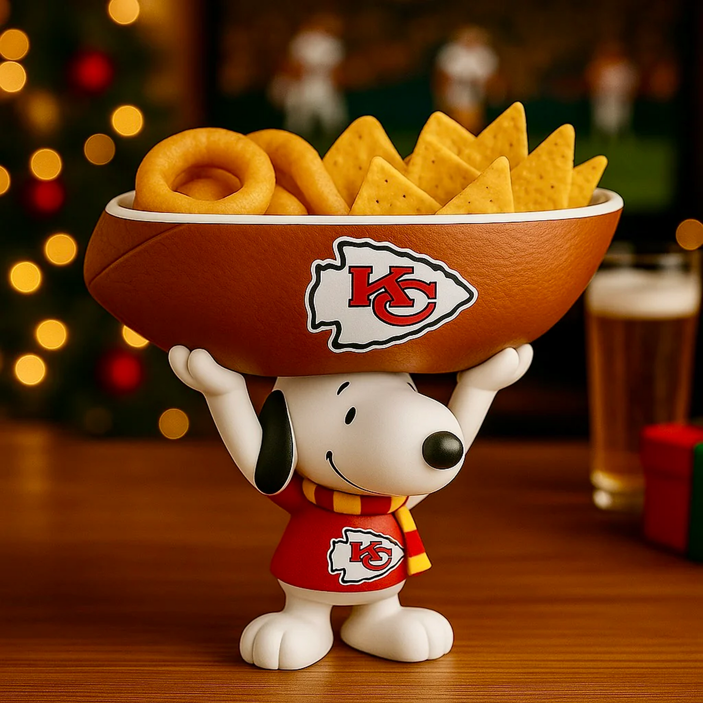 KC X NFL Creative Football Team Snoopy Snack Tray NAK NHT