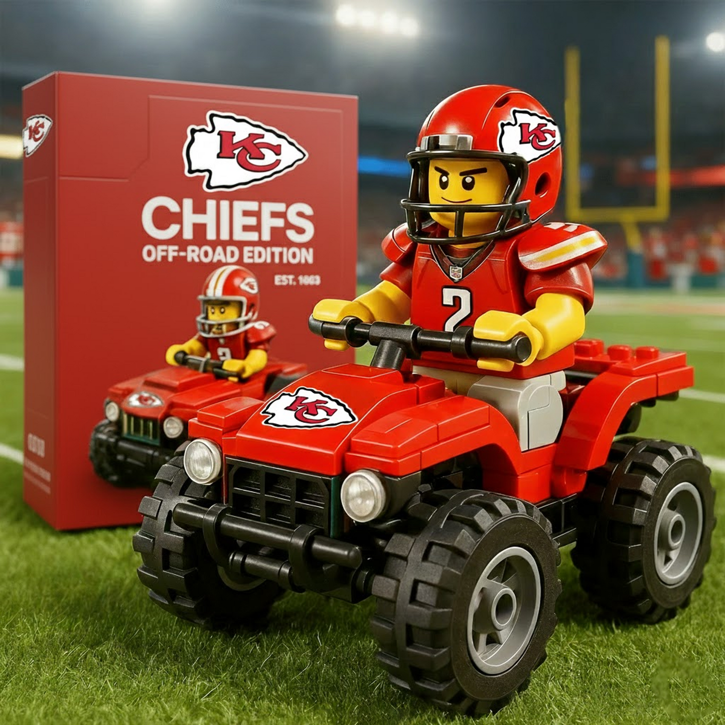 KC X NFL Team Off-Road Vehicle Building Block Set V1 NAK NHT