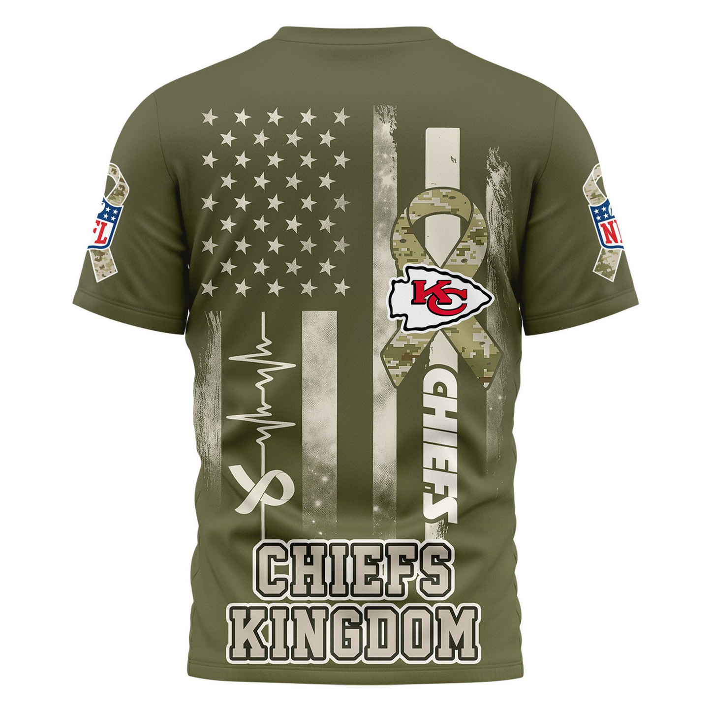 KCC Premium NFL Salute to Service Camo 3D Shirt DDT CTND