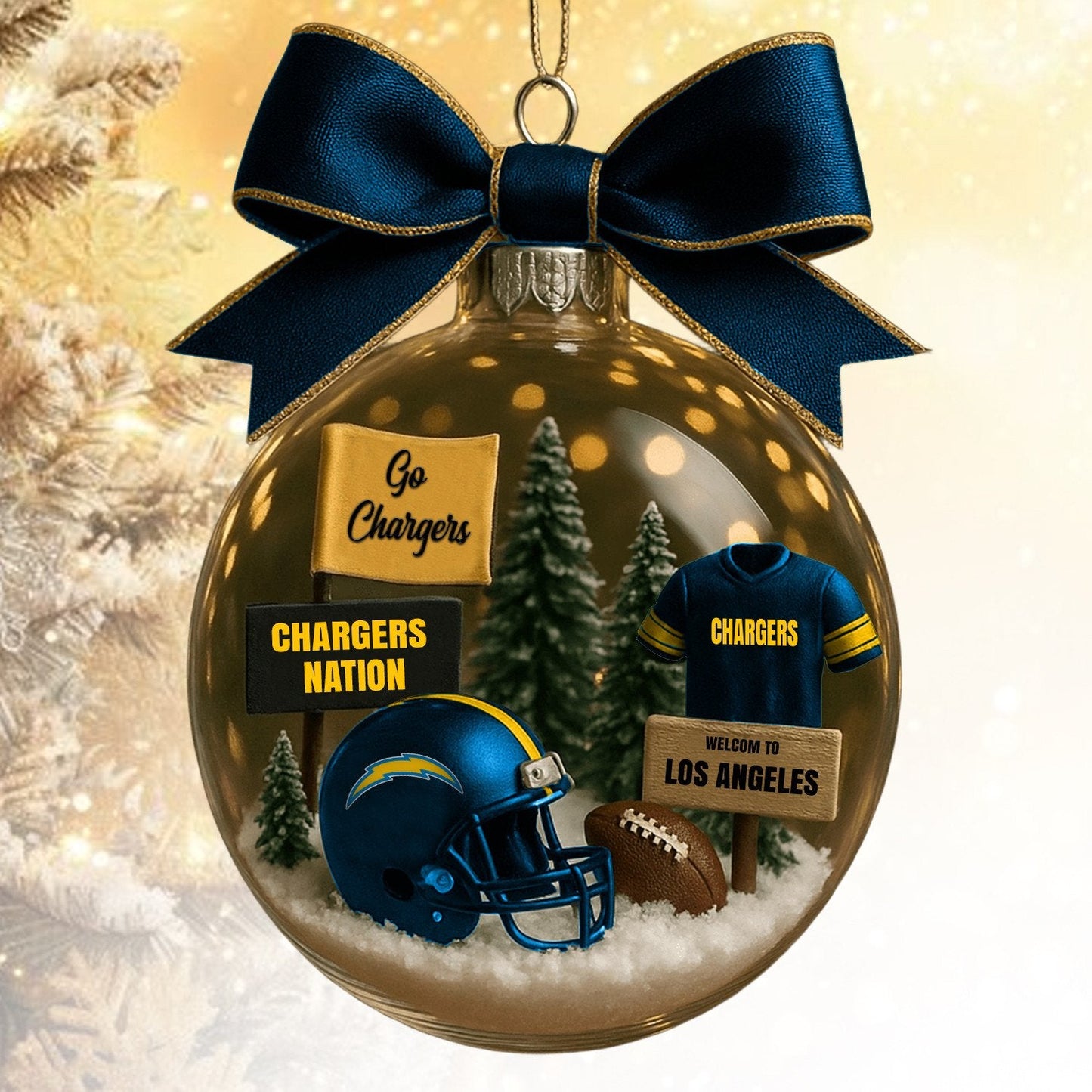 LAC NFL Acrylic Ball Ornament - Best Gift For Fans DDT CTND