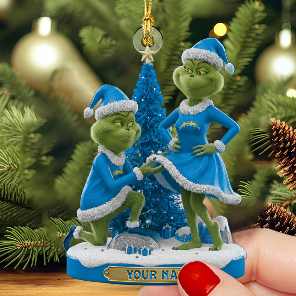 LAC NFL Personalized Funny Christmas Couple Ornament Gift For Family DDTNTL