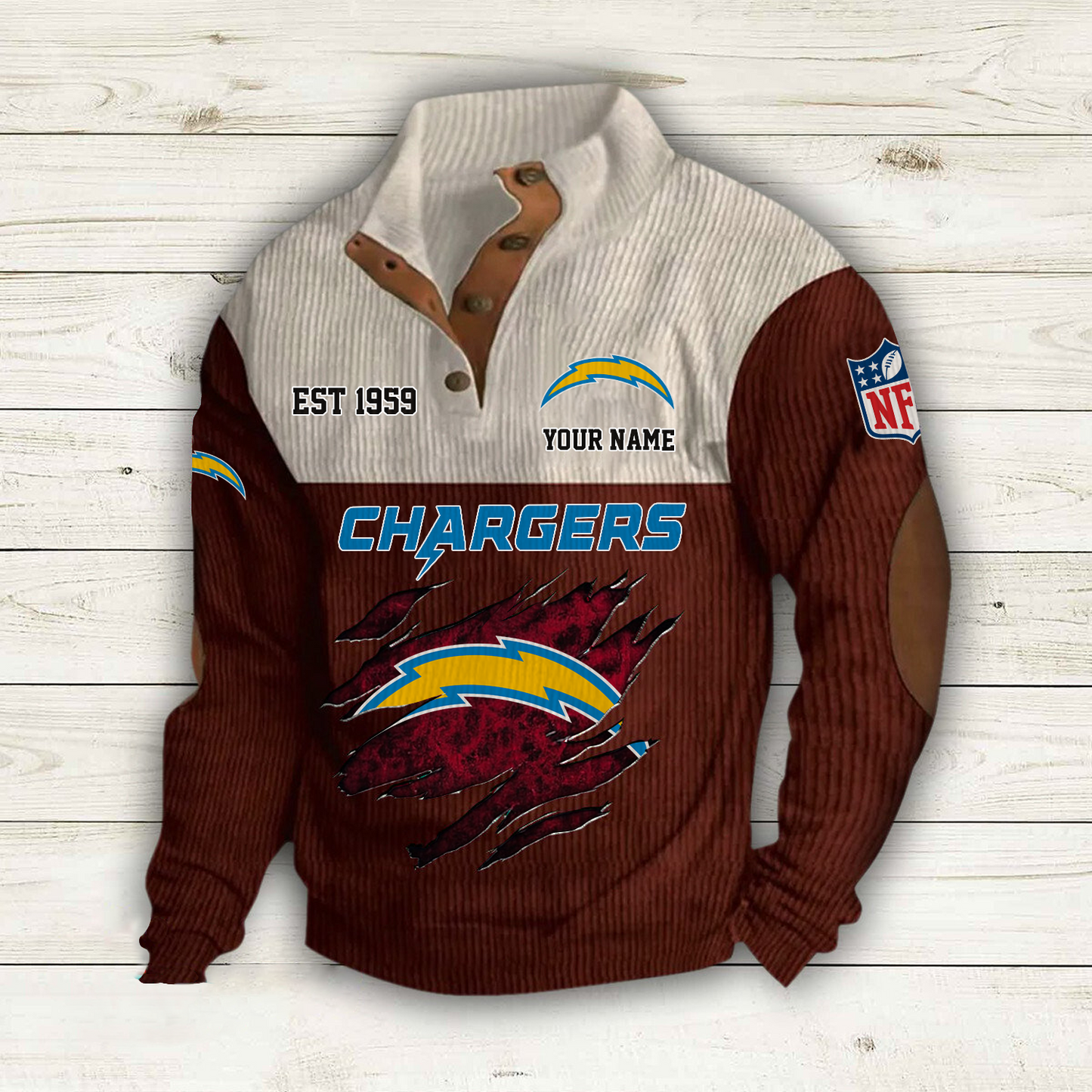 LAC x NFL Custom Name Sport Sweatshirt DatND DVT