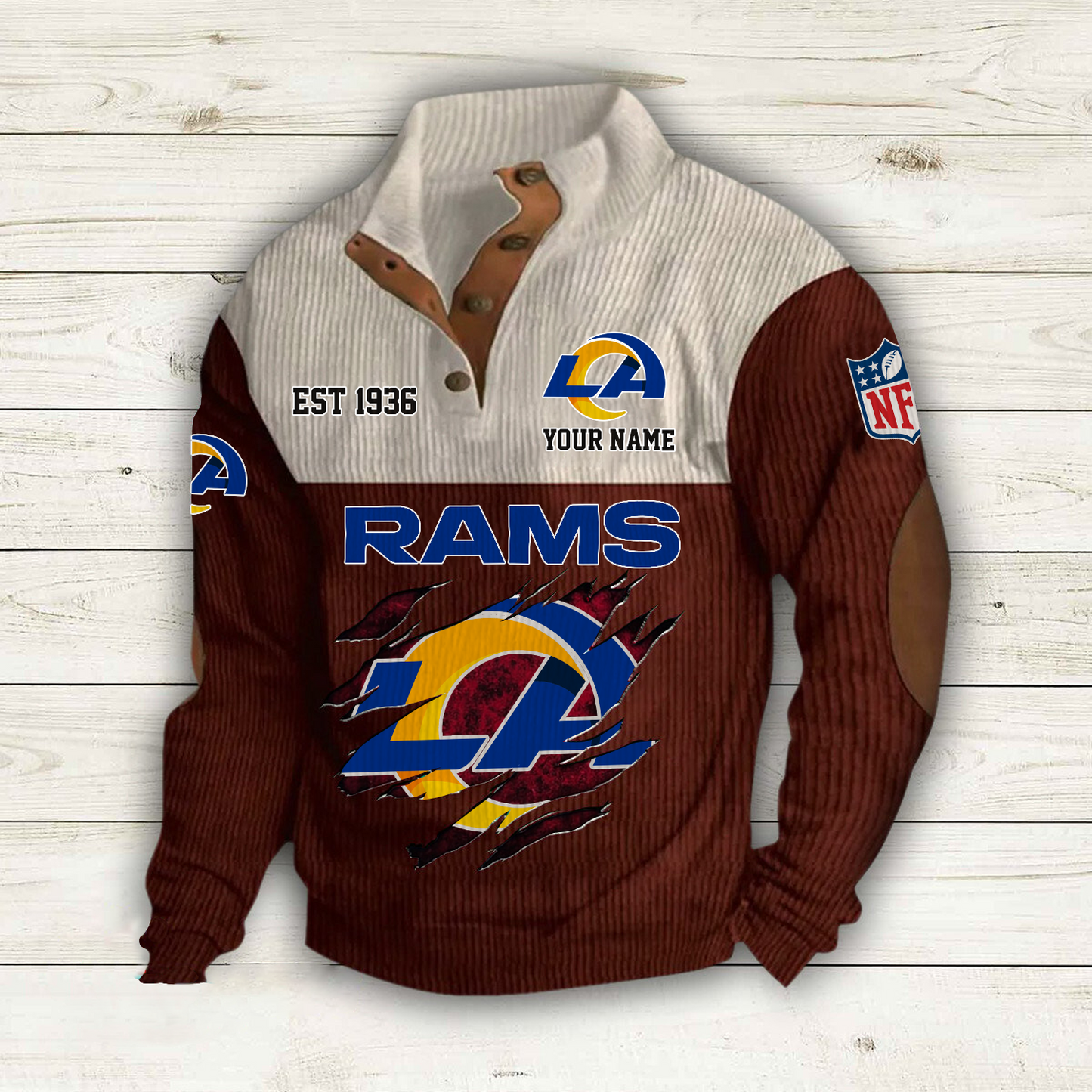 LAR x NFL Custom Name Sport Sweatshirt DatND DVT