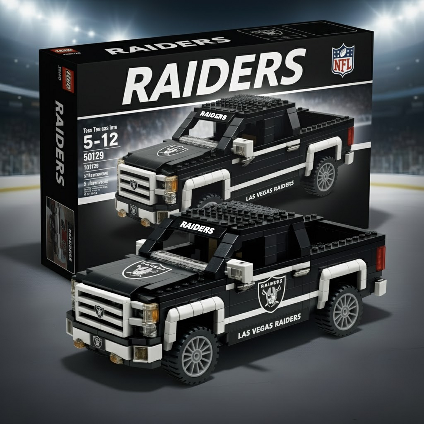 LV x NFL 3D Racing Truck Model Building Block Set V1 NAK NHT
