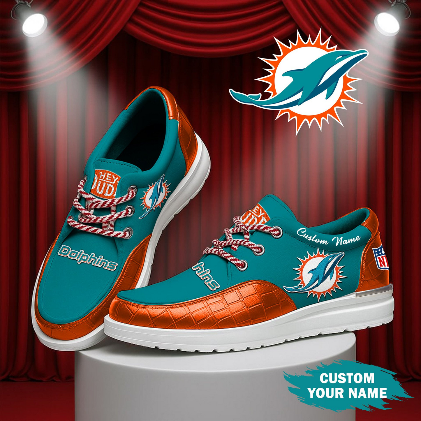 MIA x NFL Premium Leather Loafer Shoes TUANND TANTD