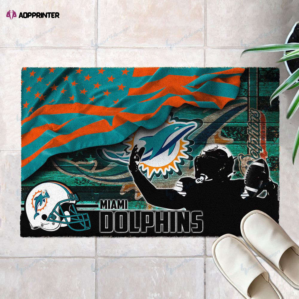 MIA x NFL Doormat, Best Gift For Home Decor NDT NHM