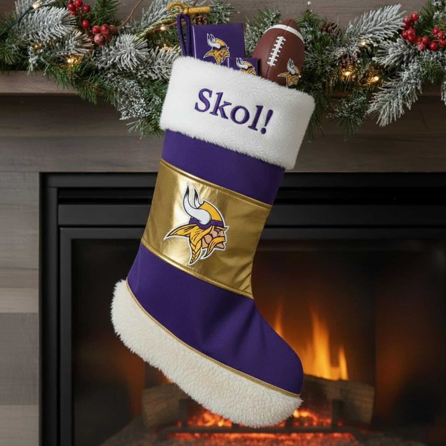 MIN X NFL CHRISTMAS SOCKS NAK NHT