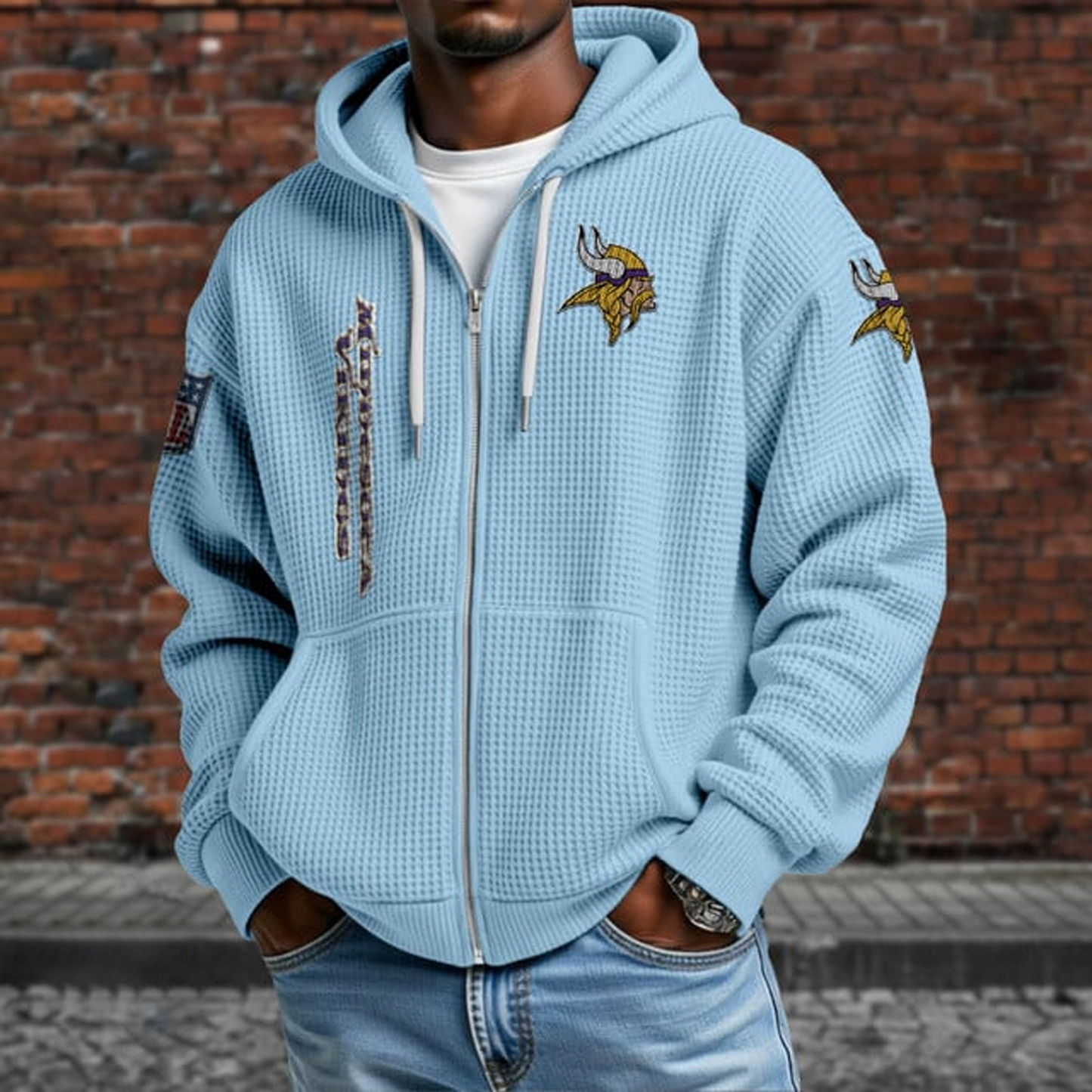 MIN X NFL Textured Lounge Zip-up Hoodie NAK NHT