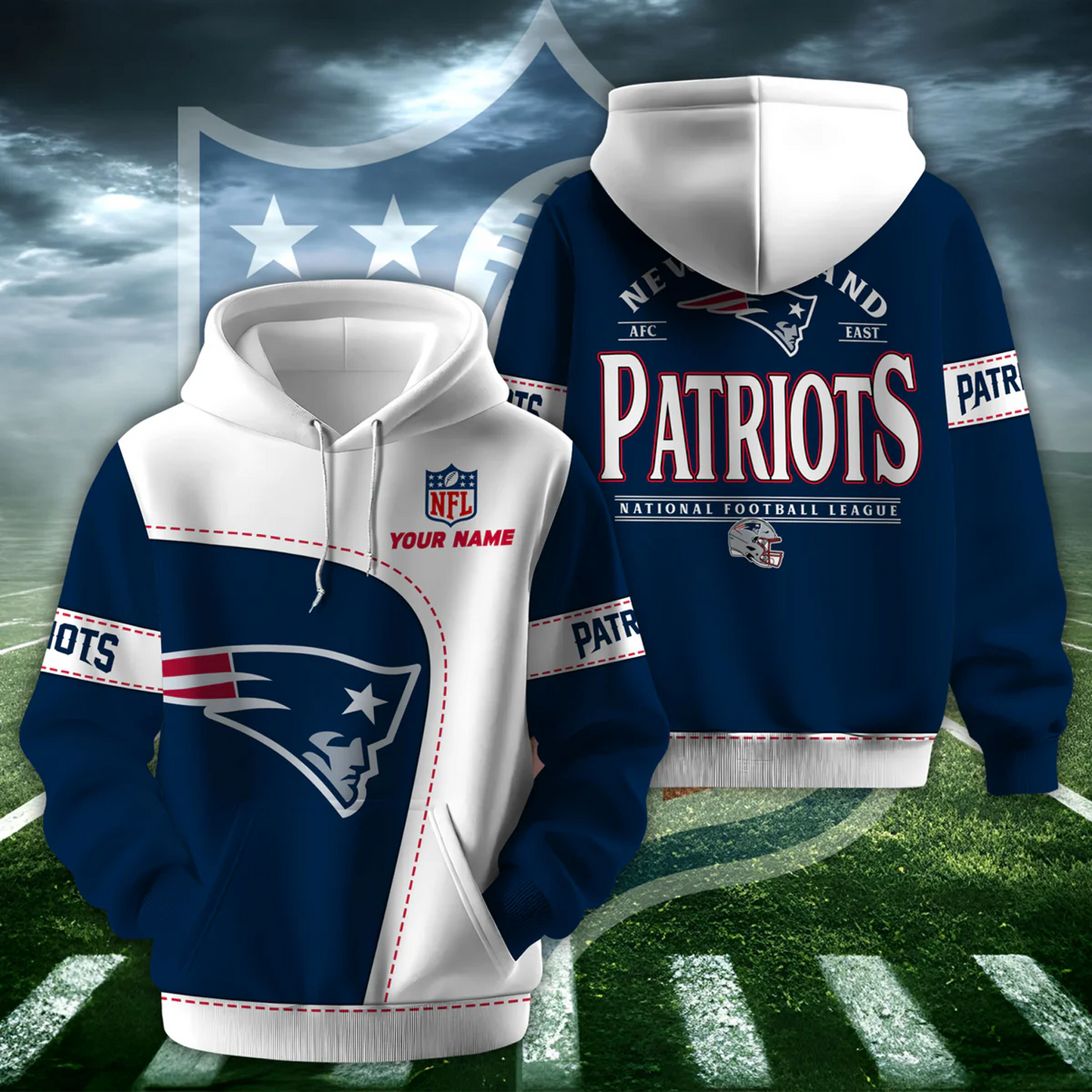 NE X NFL Classic Logo Limited Edition Hoodie And Cap NAK NHT