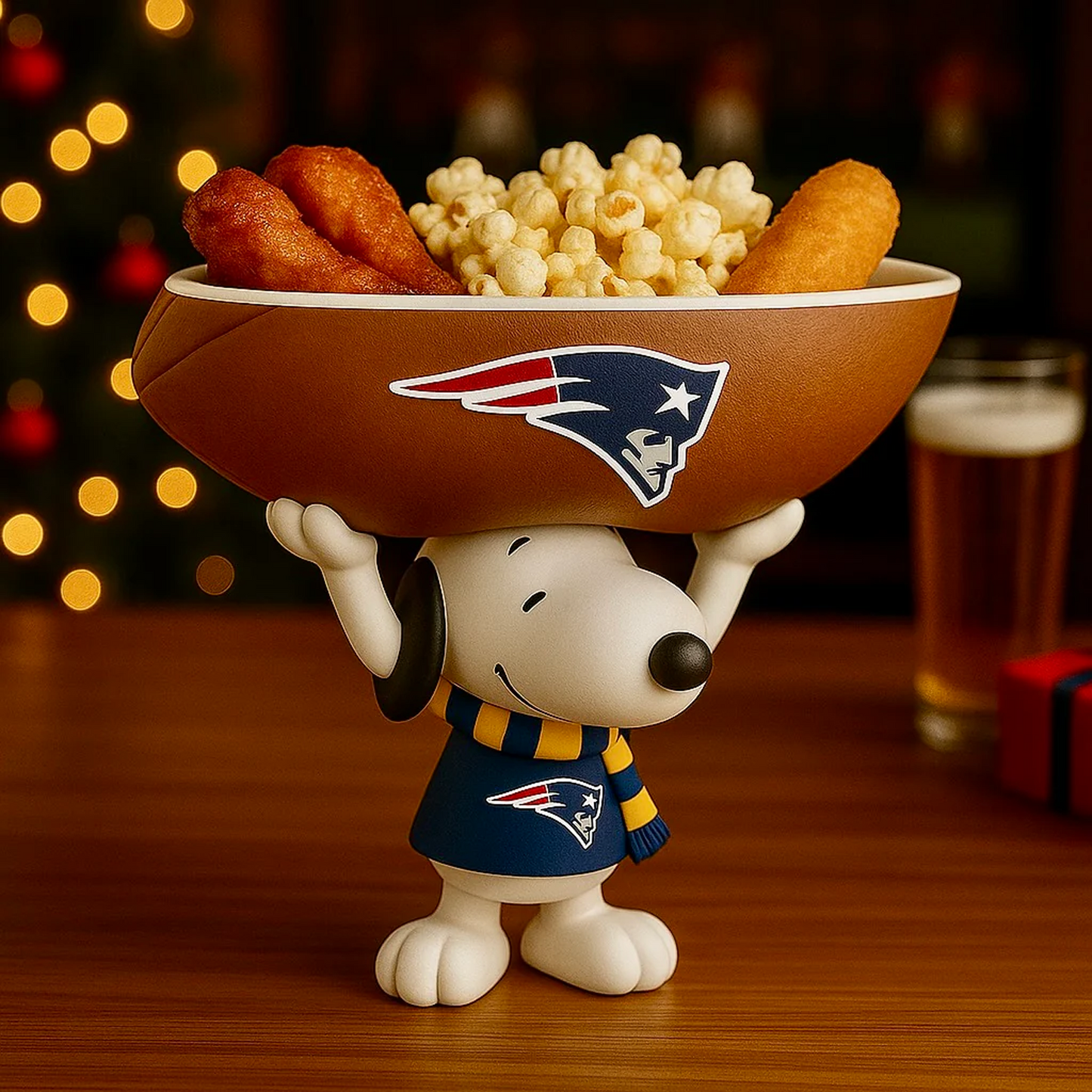 NE X NFL Creative Football Team Snoopy Snack Tray NAK NHT