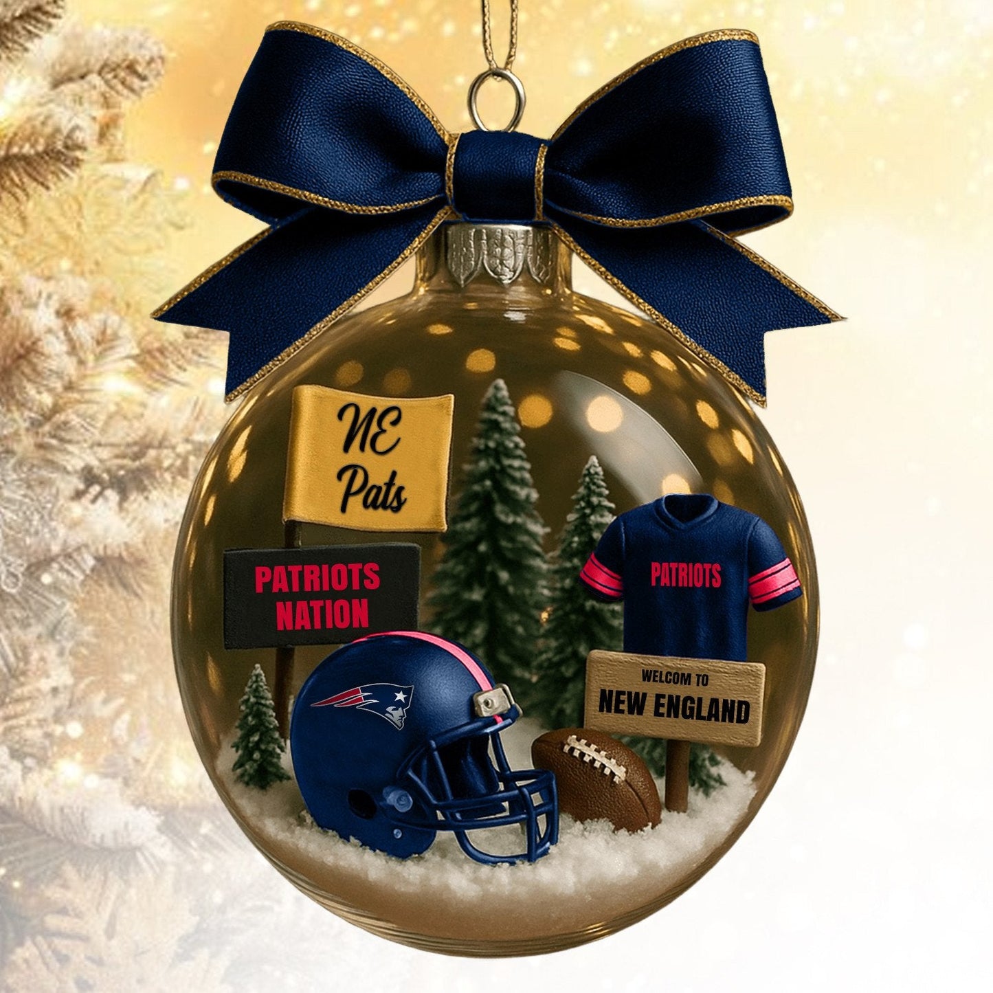 NEP NFL Acrylic Ball Ornament - Best Gift For Fans DDT CTND