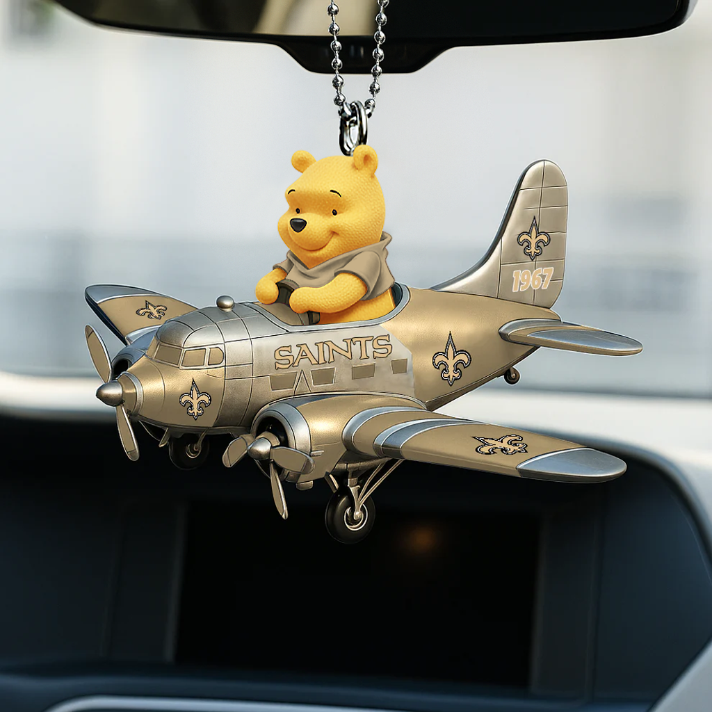 NFL NOS x Winnie The PH Premium Car Hanging Ornament DDT NTL