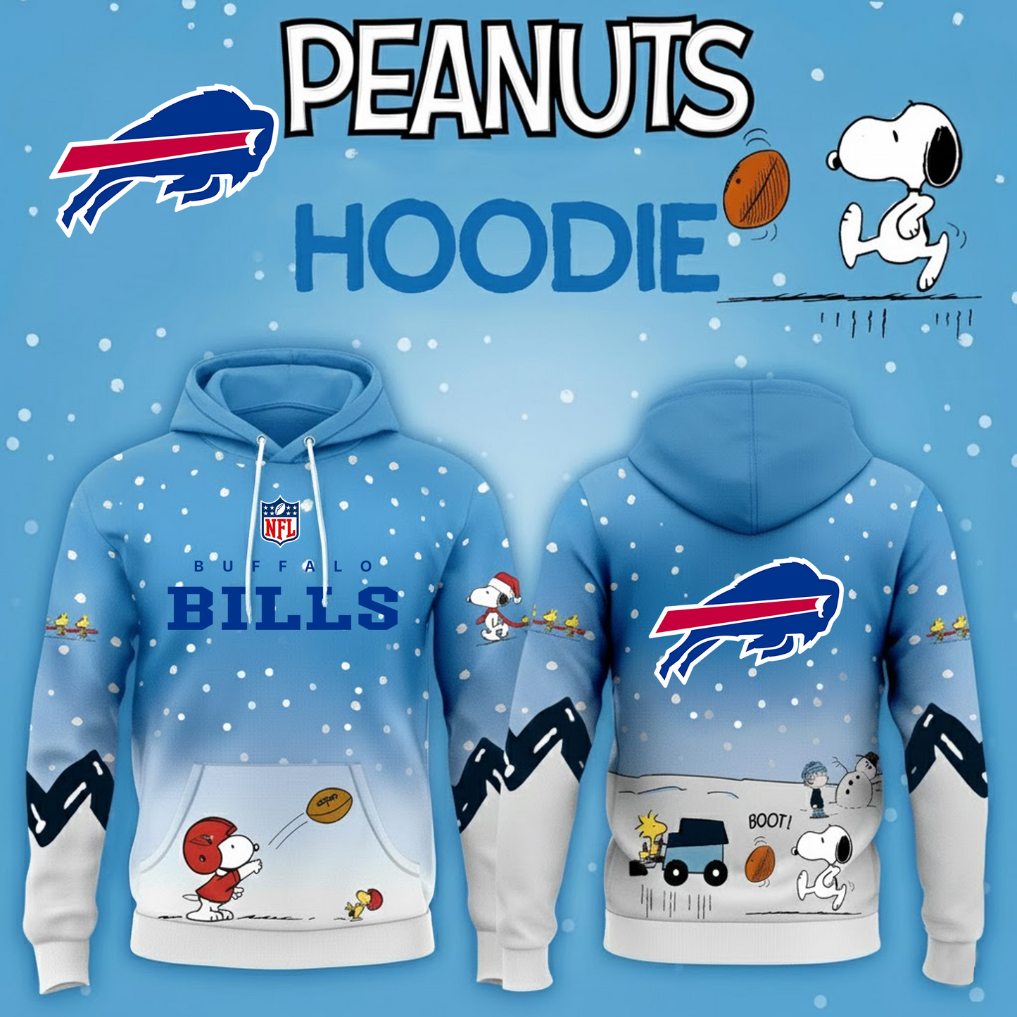 NFL x BUF Pea Snoo Hoodie HLP HLPHUONG