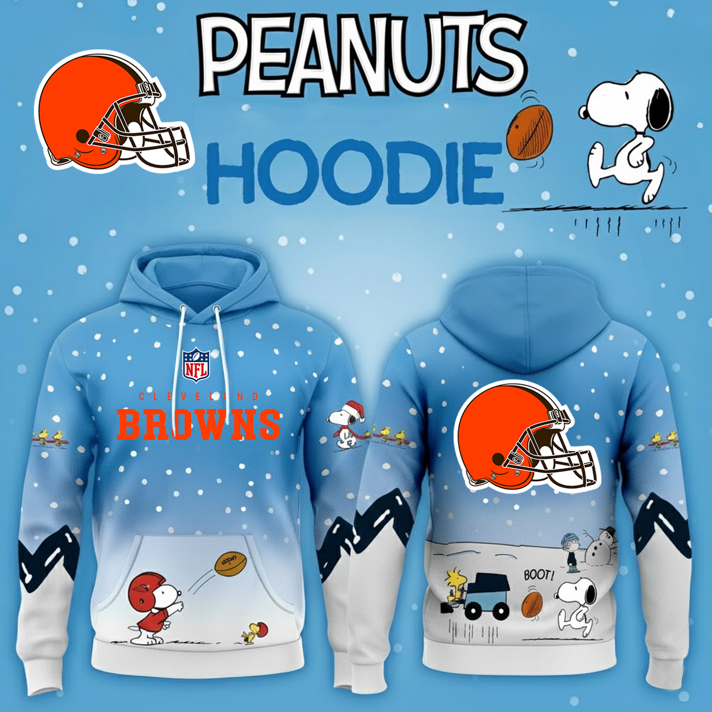 NFL x CLE Pea Snoo Hoodie HLP HLPHUONG