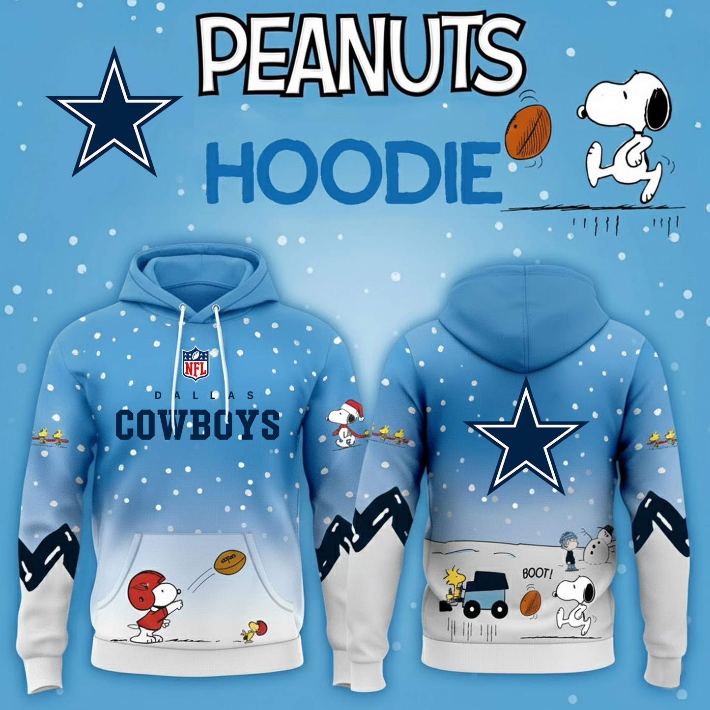 NFL x DAL Pea Snoo Hoodie HLP HLPHUONG