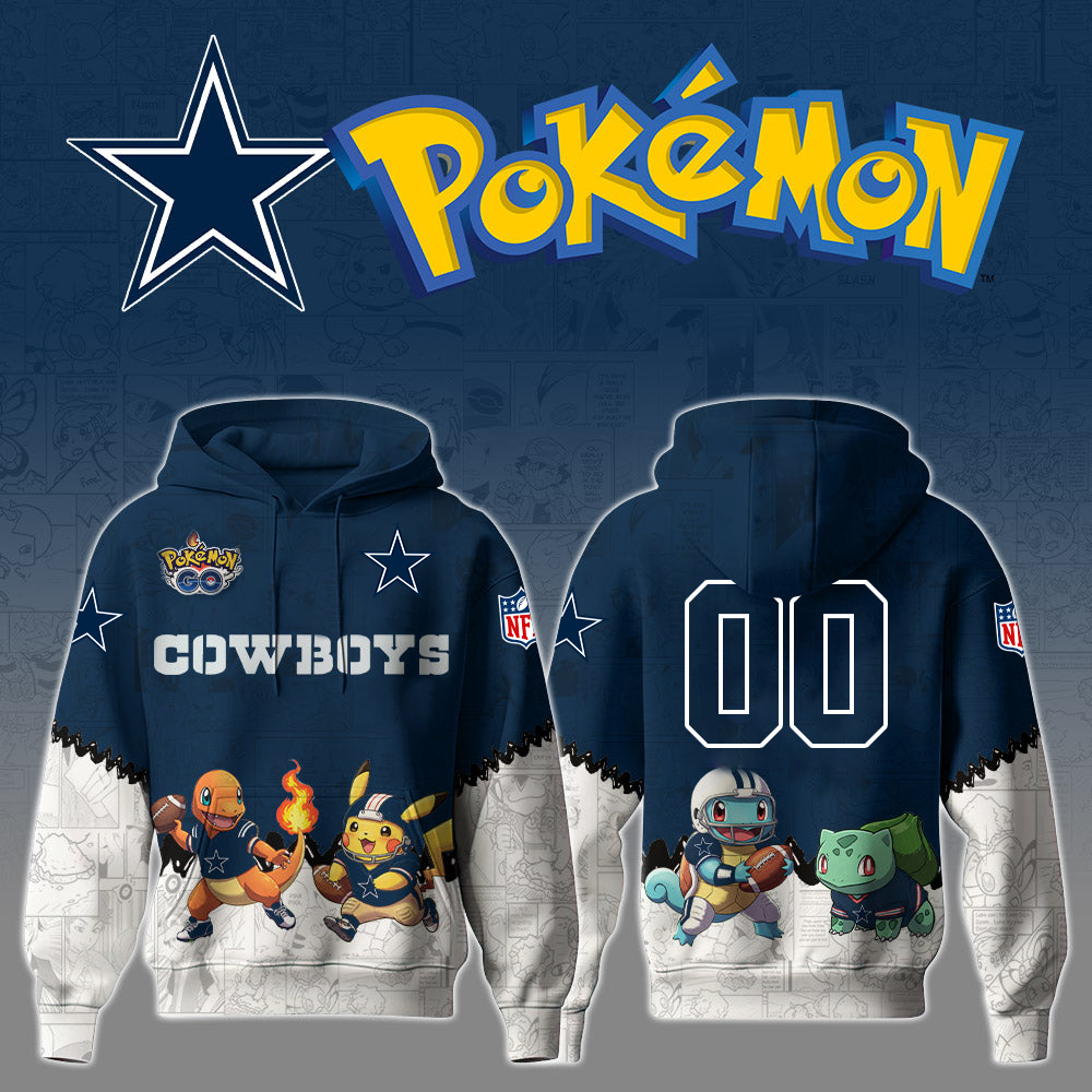 NFL x DAL x PKM GO Personalized 3D Hoodie HLP HLPHUONG