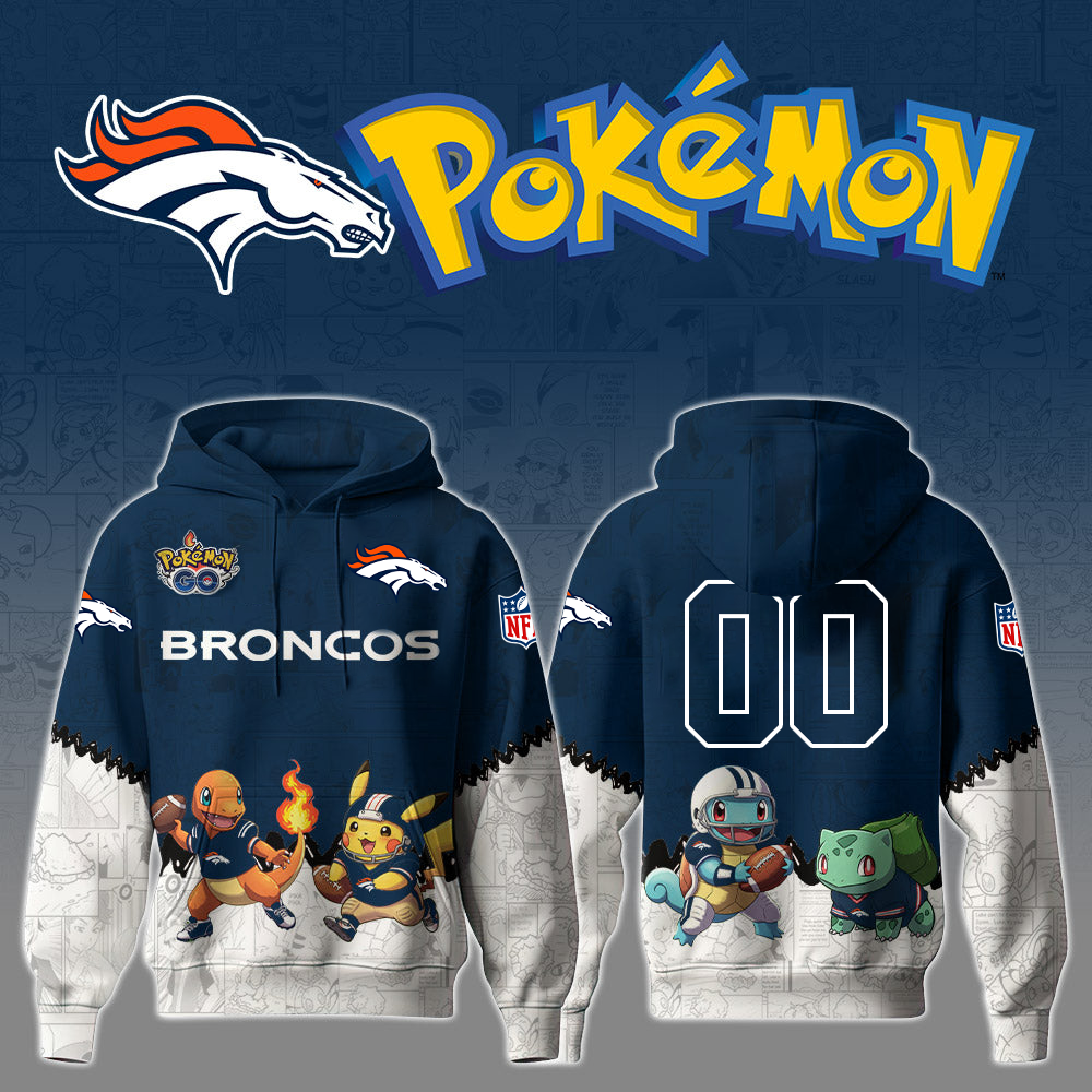 NFL x DEN x PKM GO Personalized 3D Hoodie HLP HLPHUONG