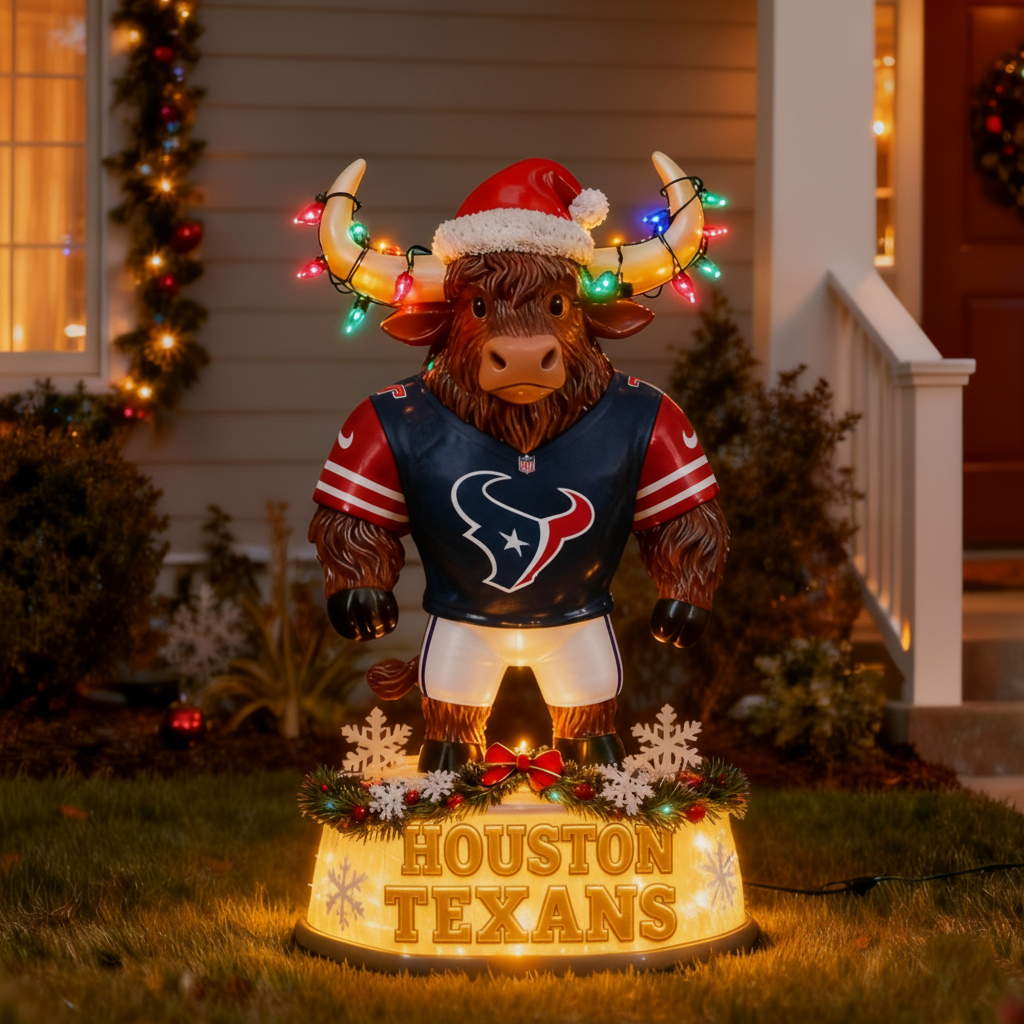 NFL x HT Spirit Yak Christmas LED Statue V1 NAK