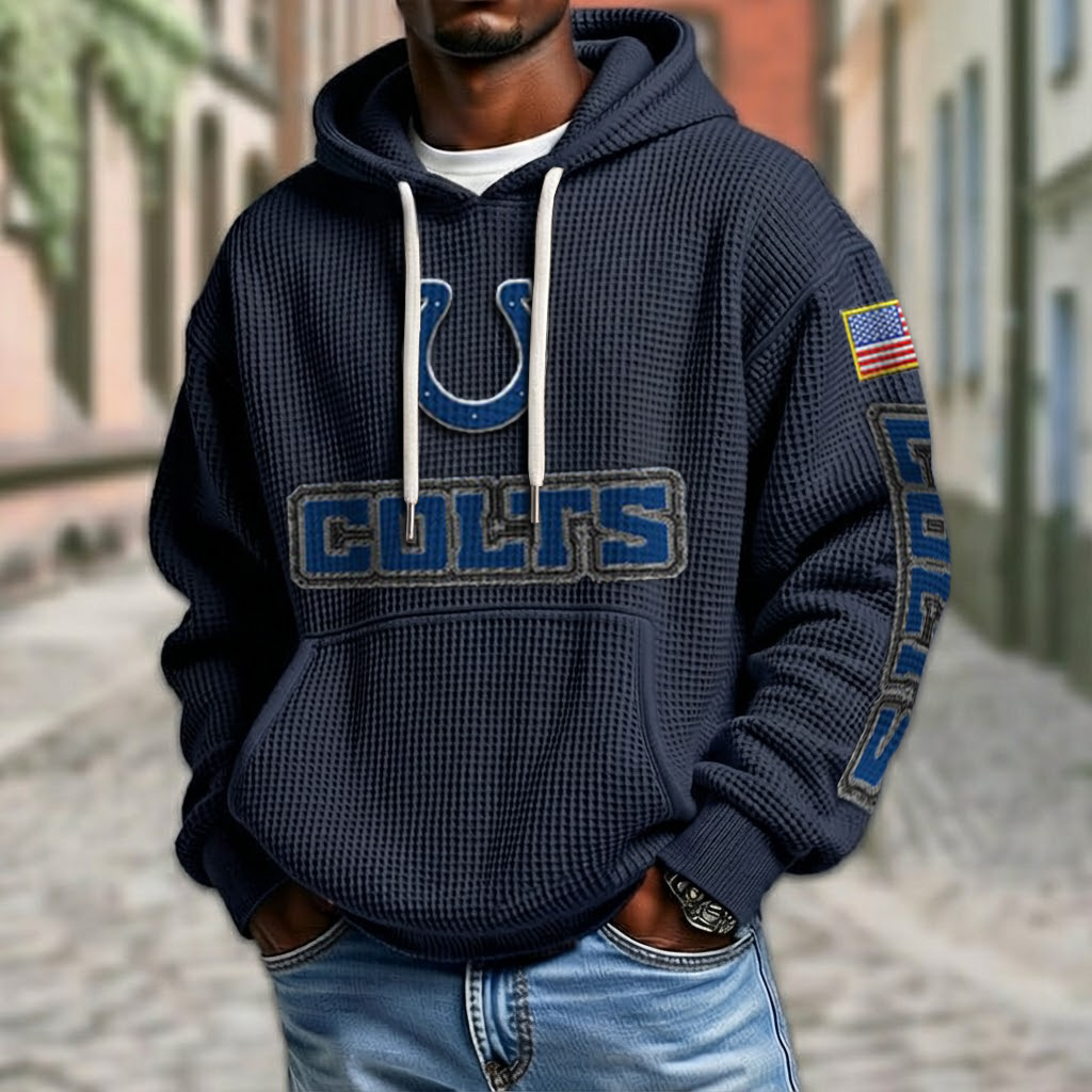 NFL x IND American Football Waffle Hoodie HLP HLPHUONG