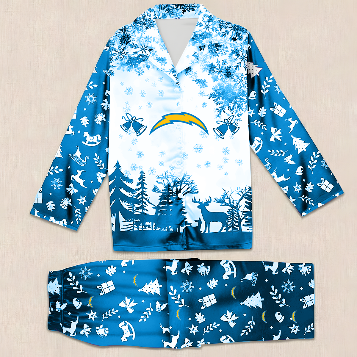 NFL x LAC Christmas Pajama Set HLP HLPHUONG