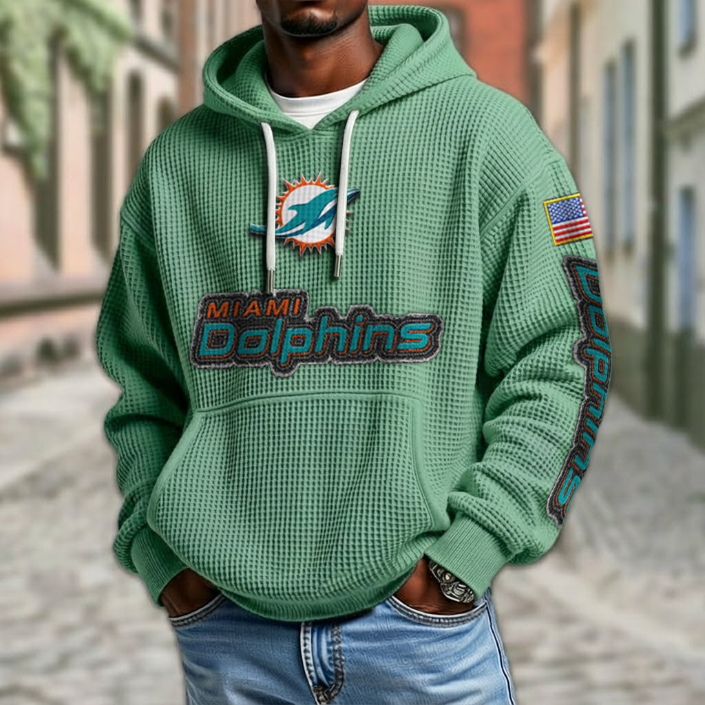NFL x MIA American Football Waffle Hoodie HLP HLPHUONG