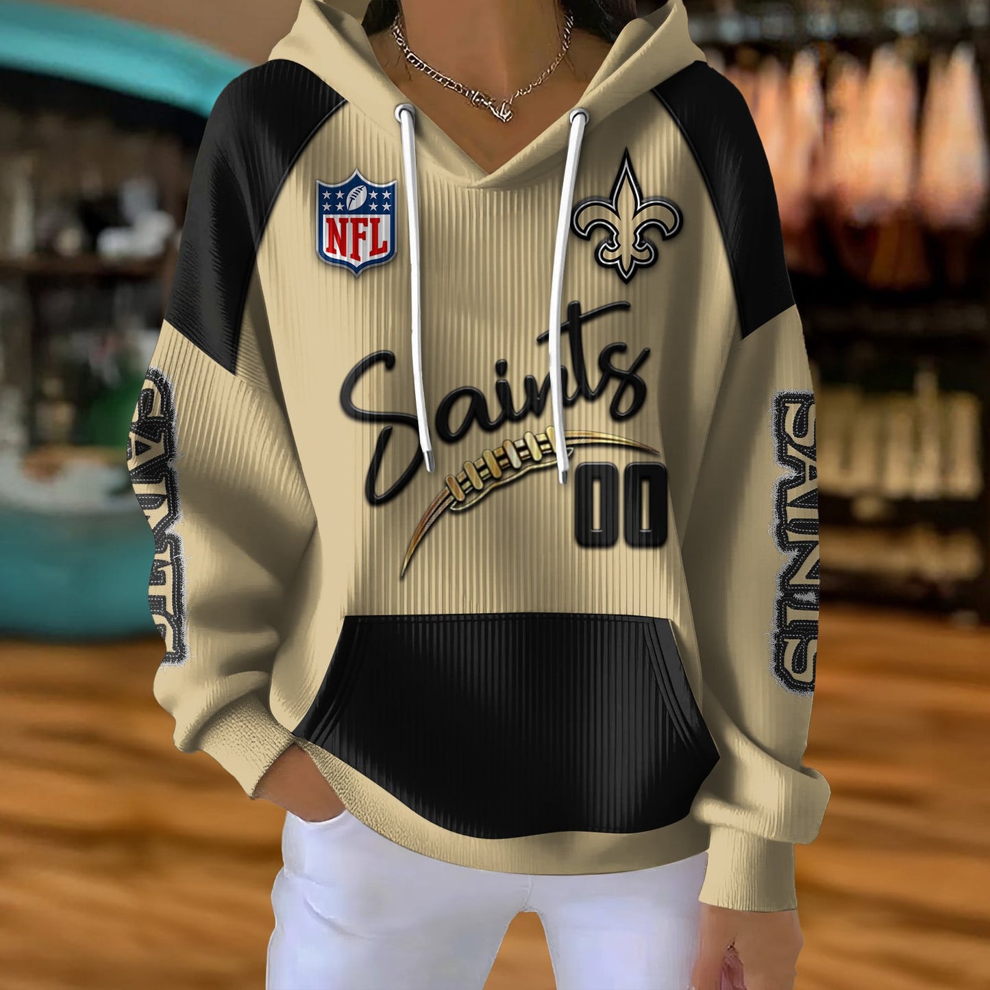 NFL x NO Football Women's Hooded Sweater HLP HLPHUONG