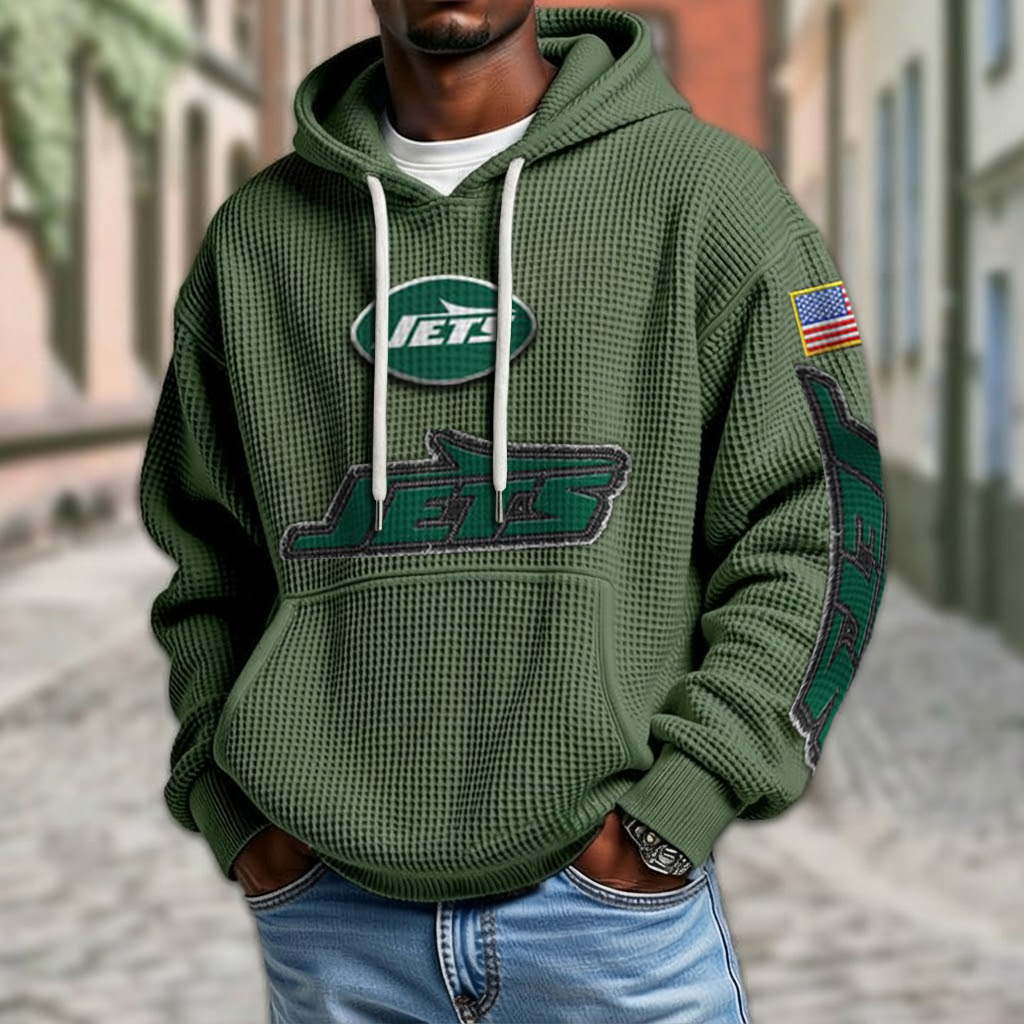 NFL x NYJ American Football Waffle Hoodie HLP HLPHUONG
