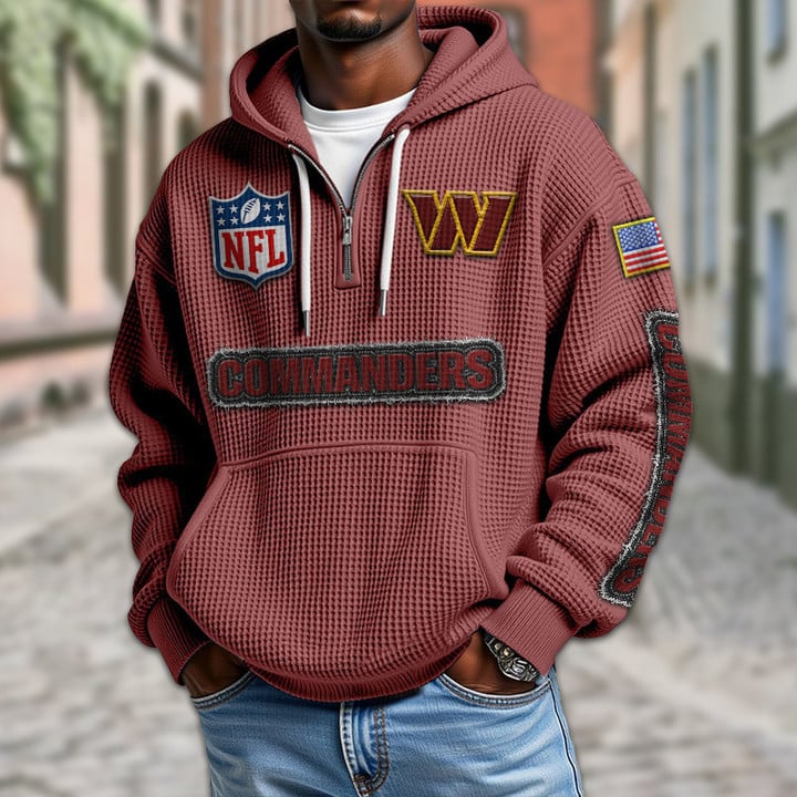 NFL x WAS Waffle Half Zip Hoodie HLP HLPHUONG