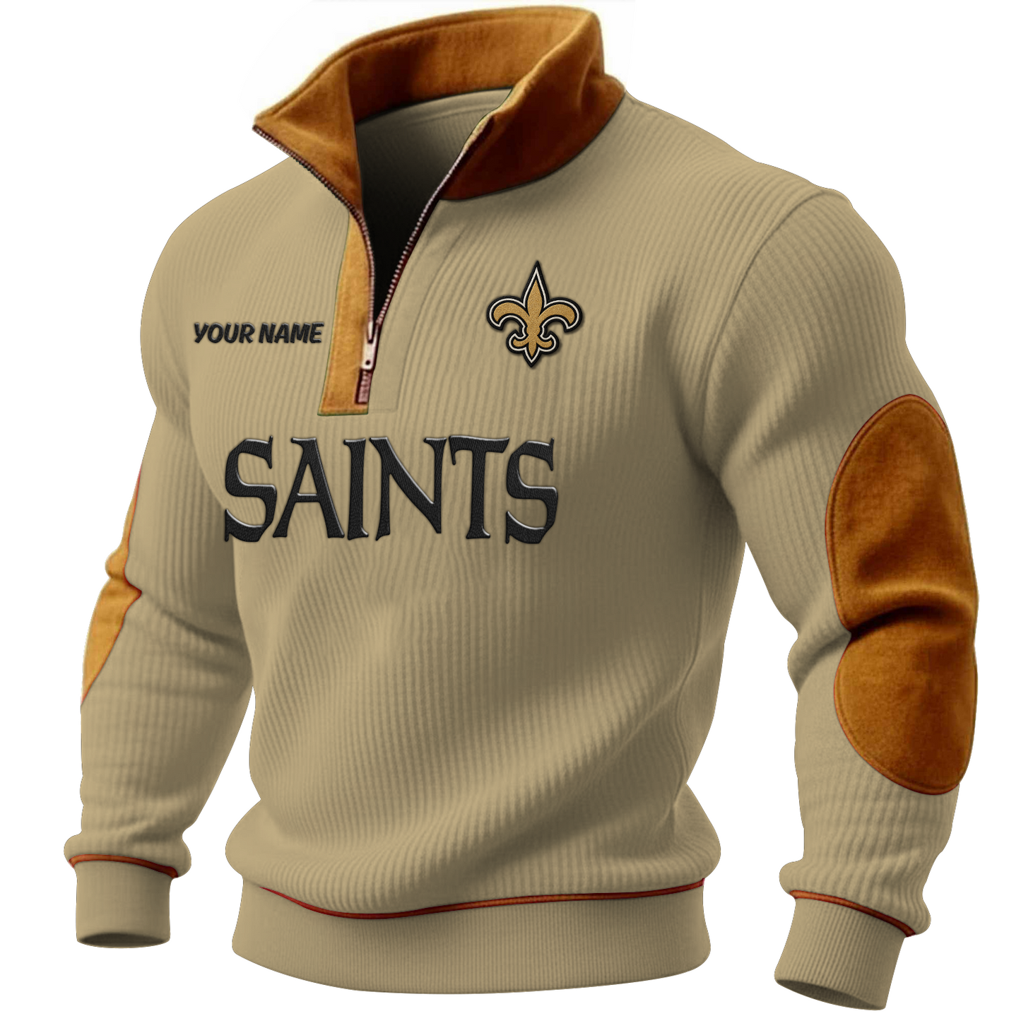 NO x NFL PREMIUM LONG ZIP POLO SHIRT DATND TANTD