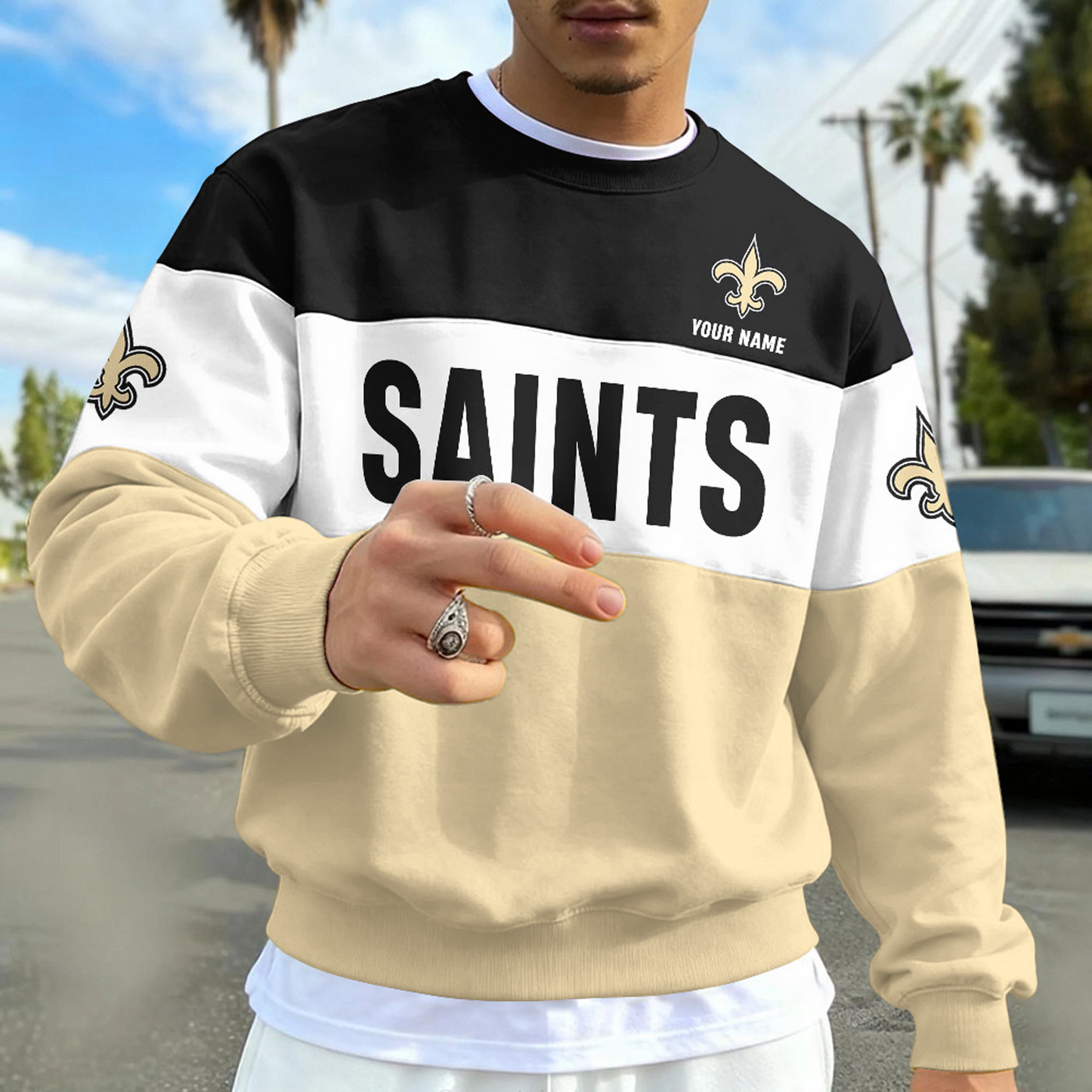 NO X NFL Special NFL Long Sleeve Sweatshirt Custom Name Gift NAK NHT