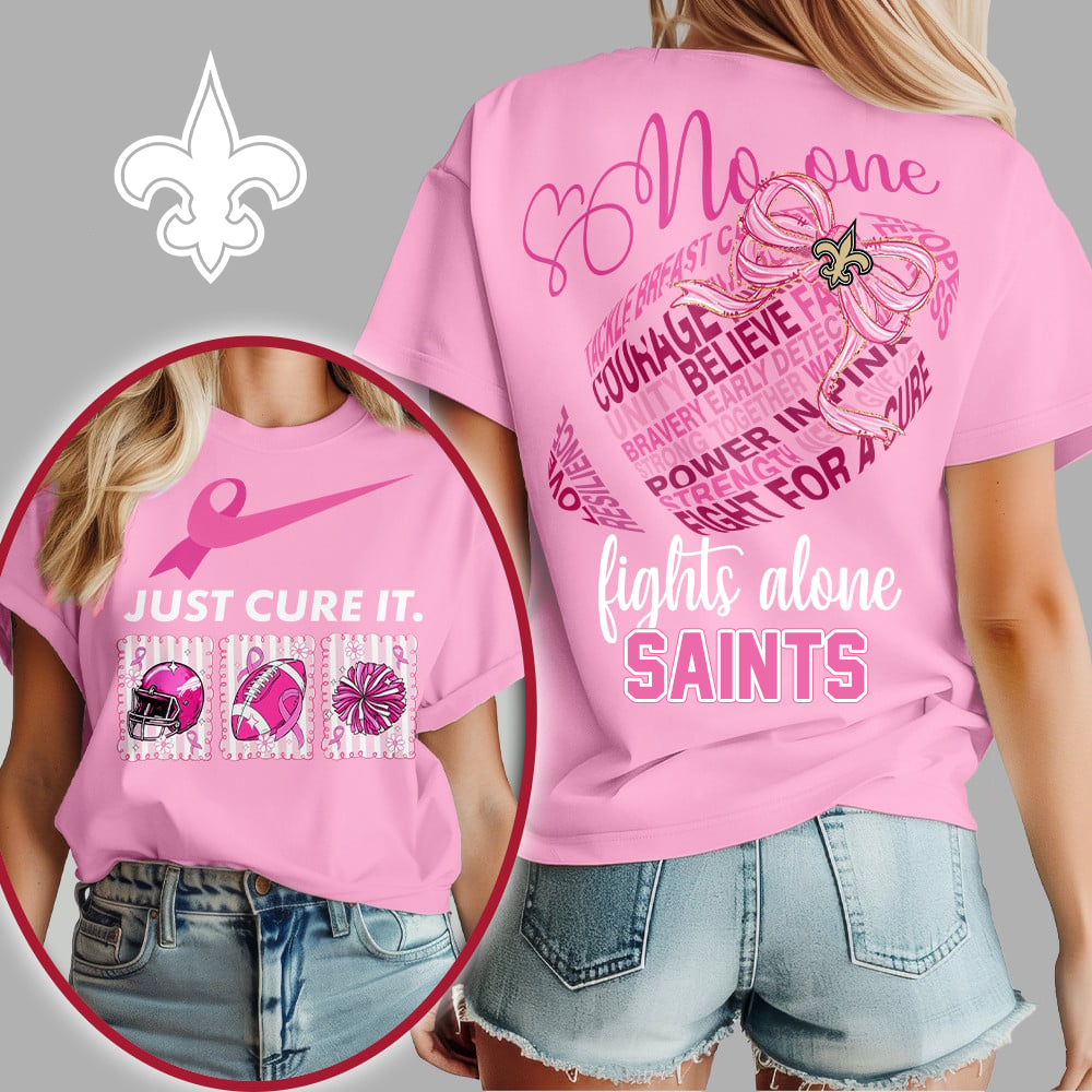 NOS x Premium NFL Breast Cancer Awareness T-Shirt DDT HLP