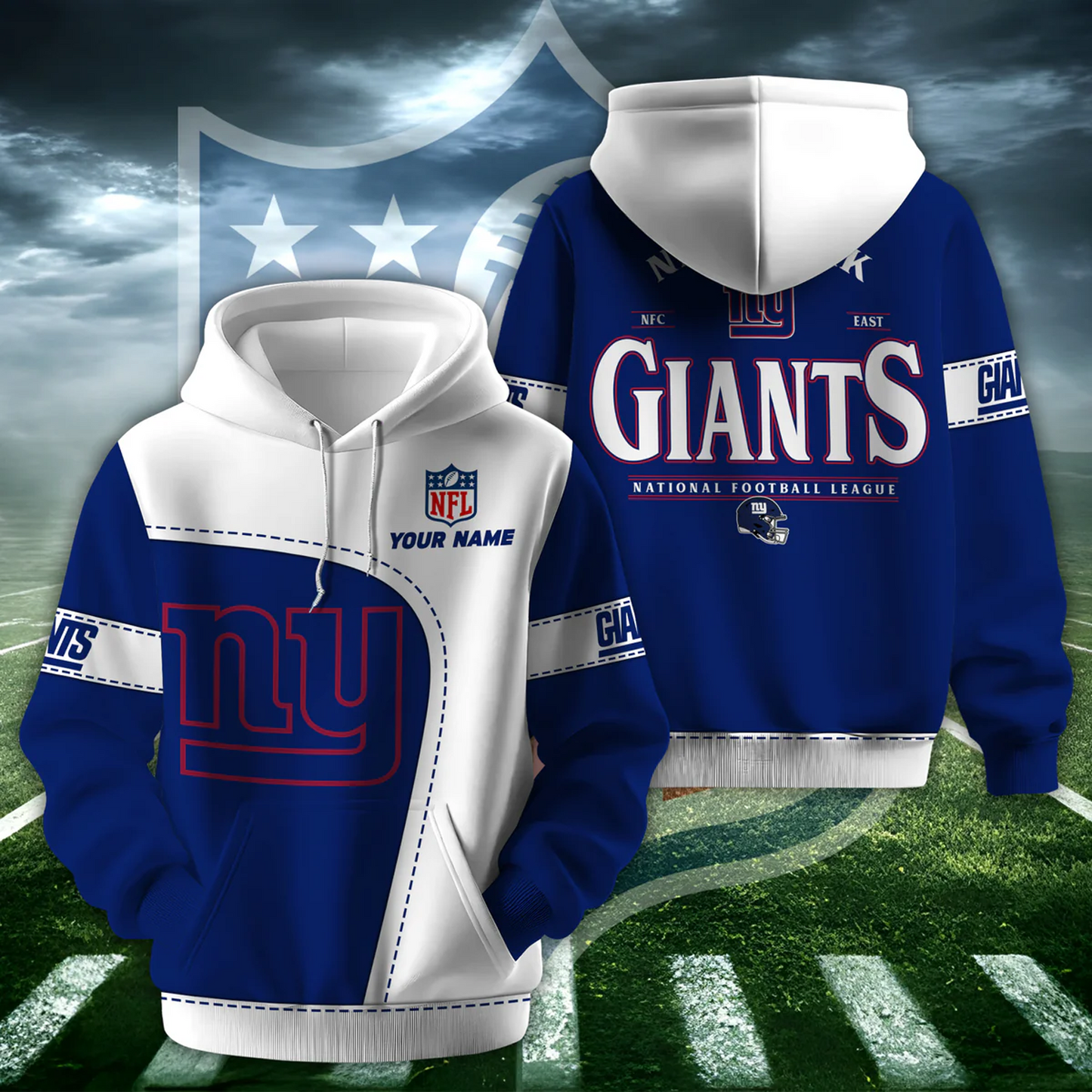 NYG X NFL Classic Logo Limited Edition Hoodie And Cap NAK NHT