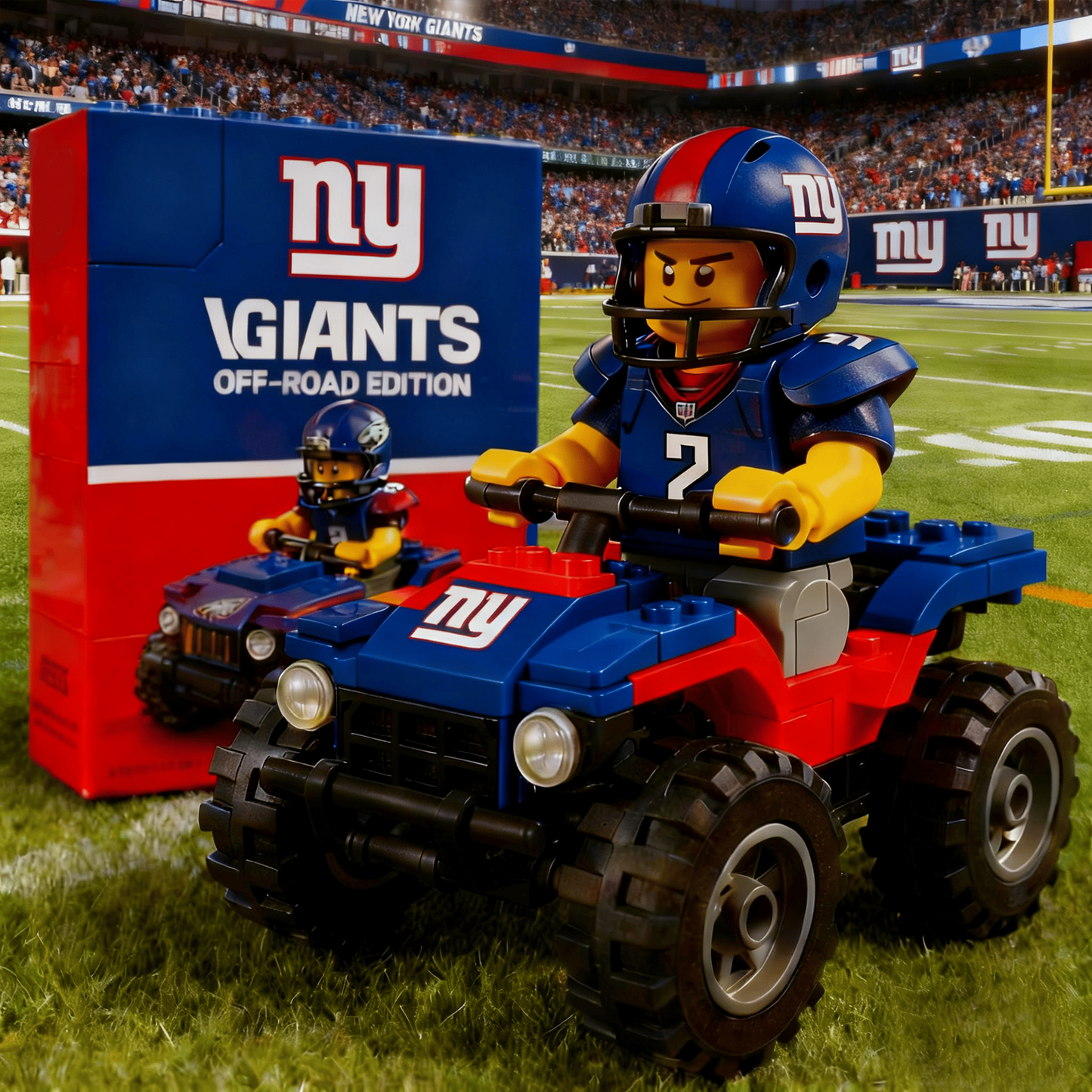 NYG X NFL Team Off-Road Vehicle Building Block Set V1 NAK NHT