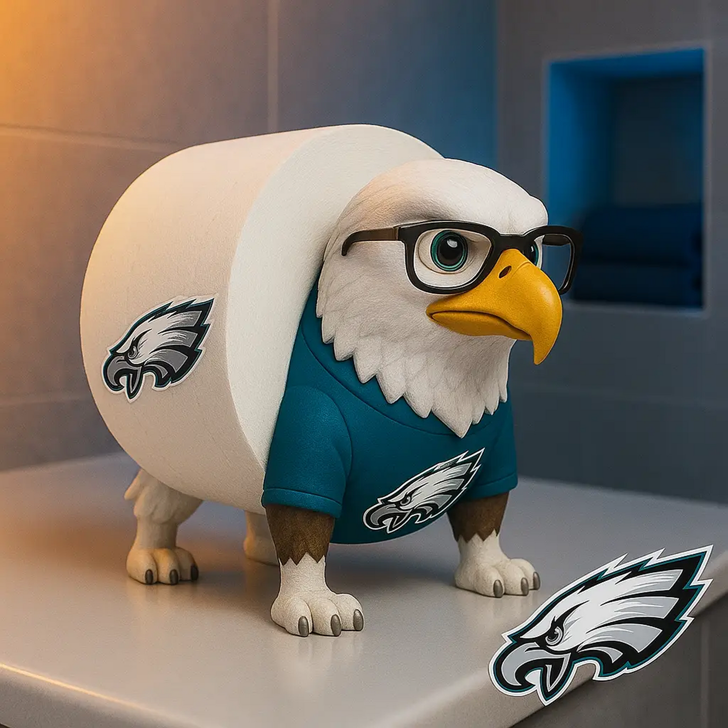 PHI X NFL Football Team Mascot Toilet Paper Holder NAK NHT