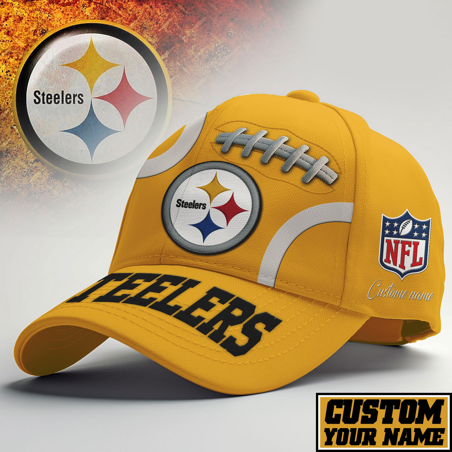 PIT X NFL PREMIUM CLASSIC CAP NFL FOOTBALL V2 NAK NHT