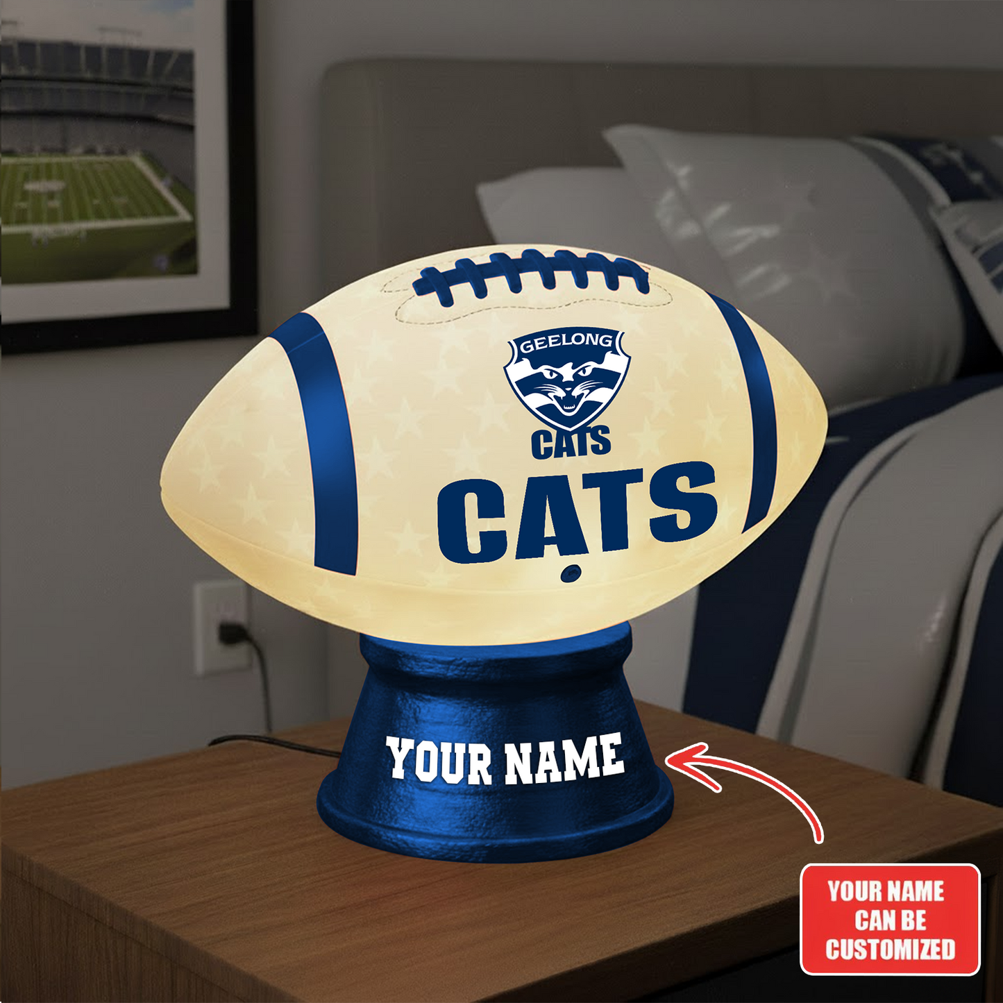 Premium AFL GC Football Night Light Custom Name V2 NMD TTV