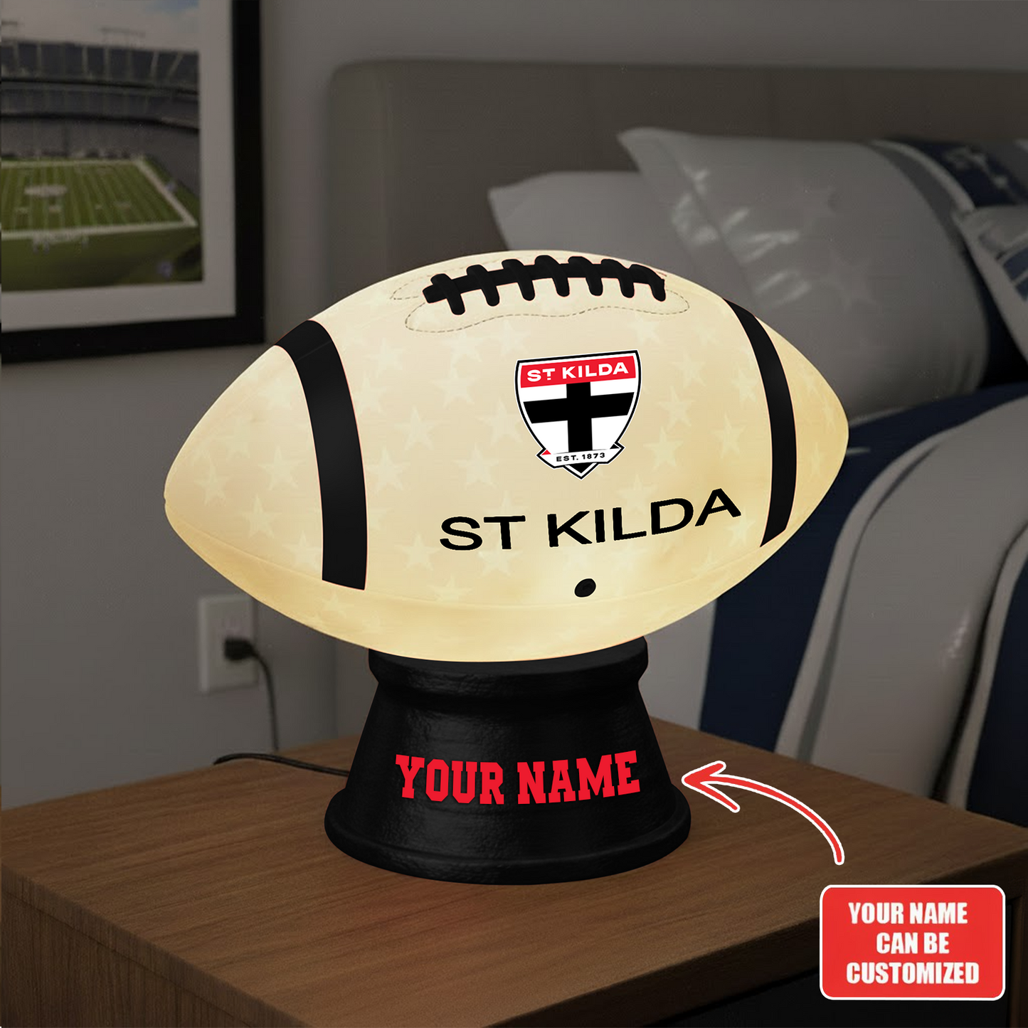 Premium AFL SK Football Night Light Custom Name V2 NMD TTV