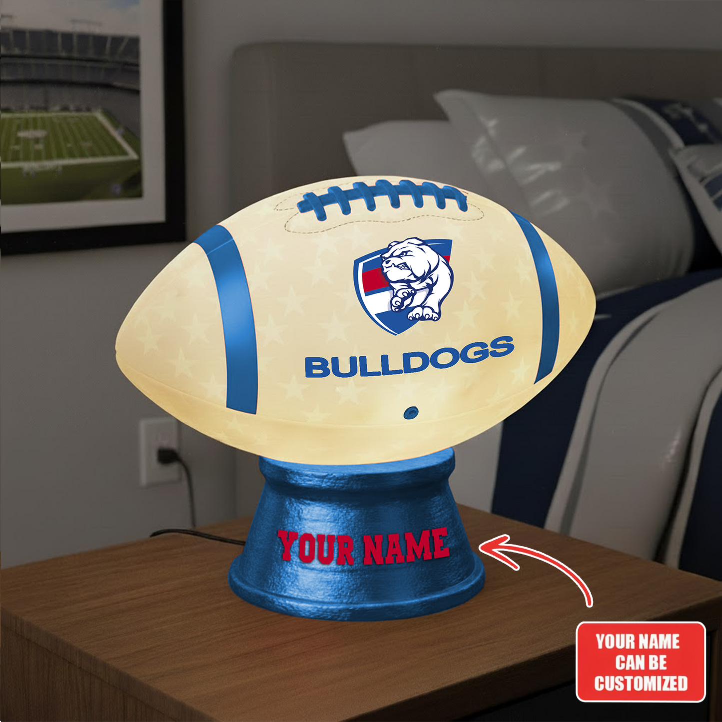 Premium AFL WB Football Night Light Custom Name V2 NMD TTV