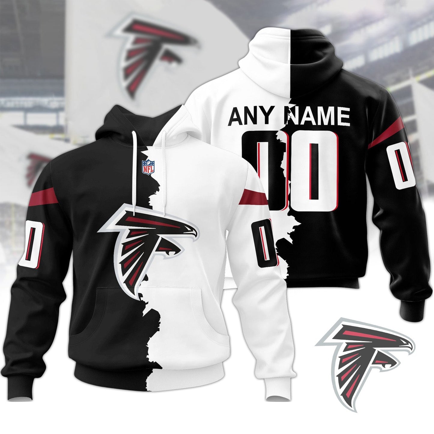 Premium NFL ATL Home Mix Away Hoodie V1 NMD NHM